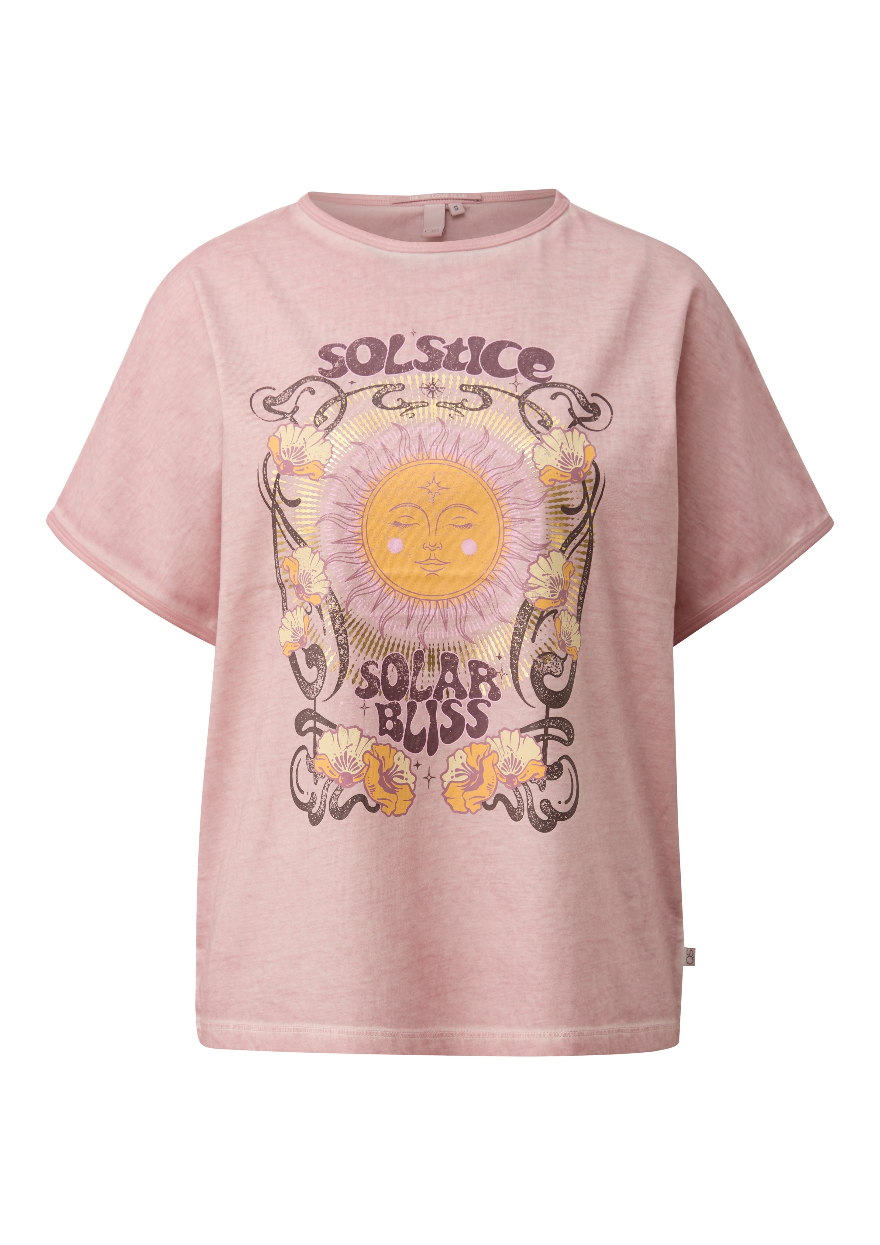 QS by S.Oliver Damen T-Shirts Lilac/Pink