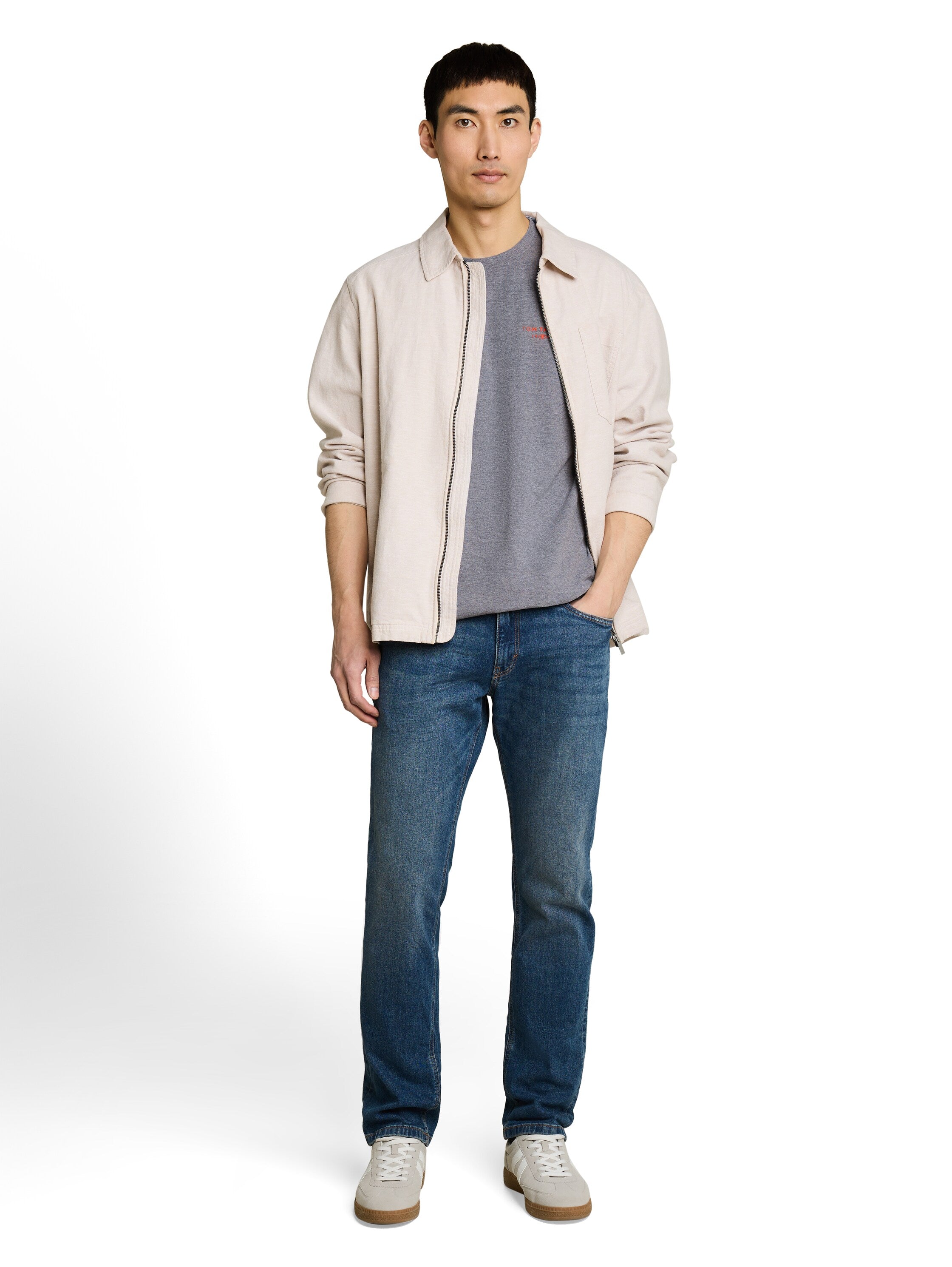 Tom Tailor Herren T-Shirts kurz Sky Captain Blu
