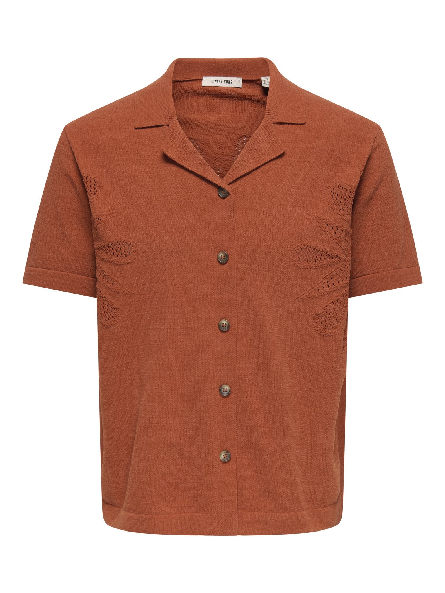 Only & Sons Herren Strickjacken Burnt Brick