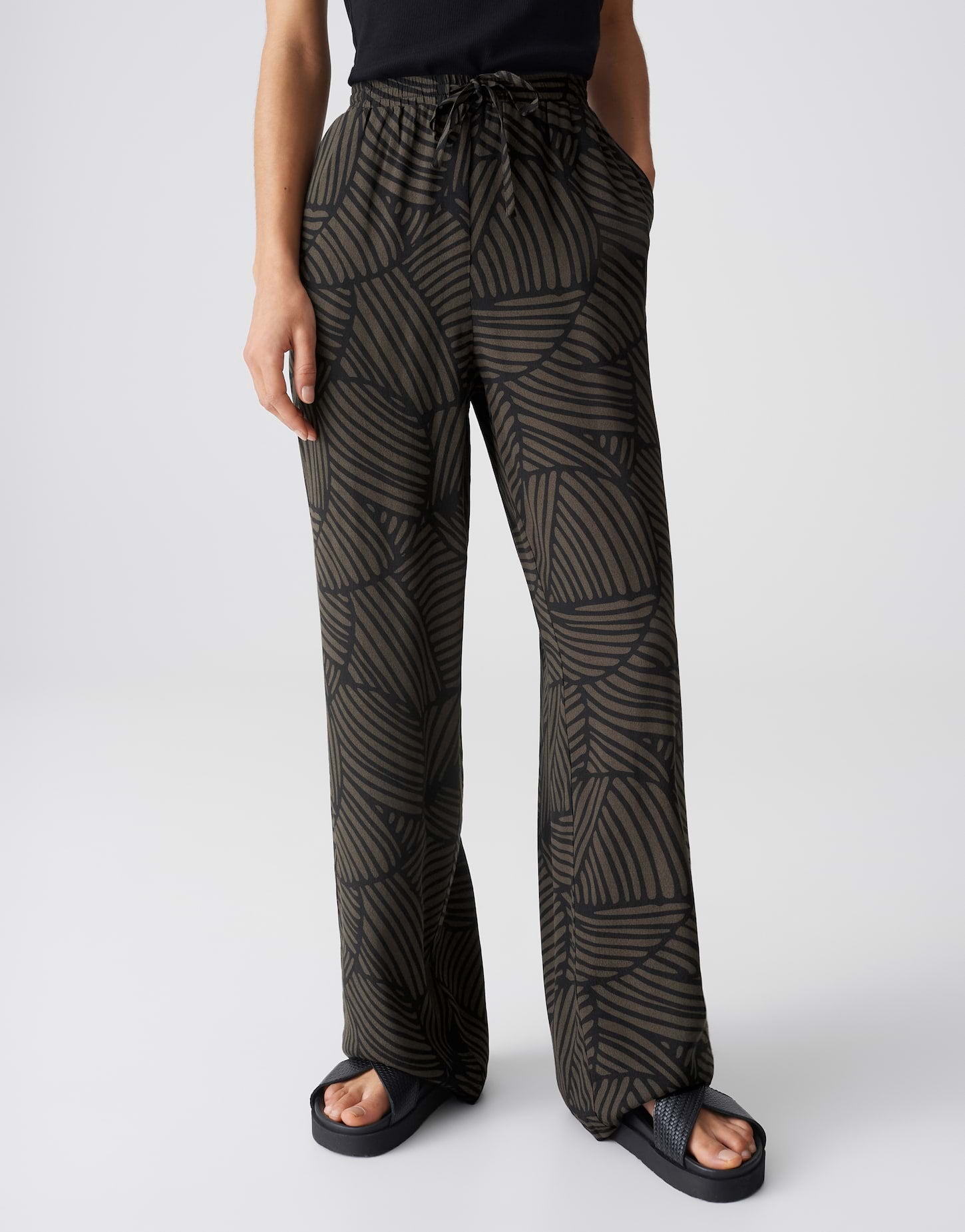 Opus Damen Hosen Black