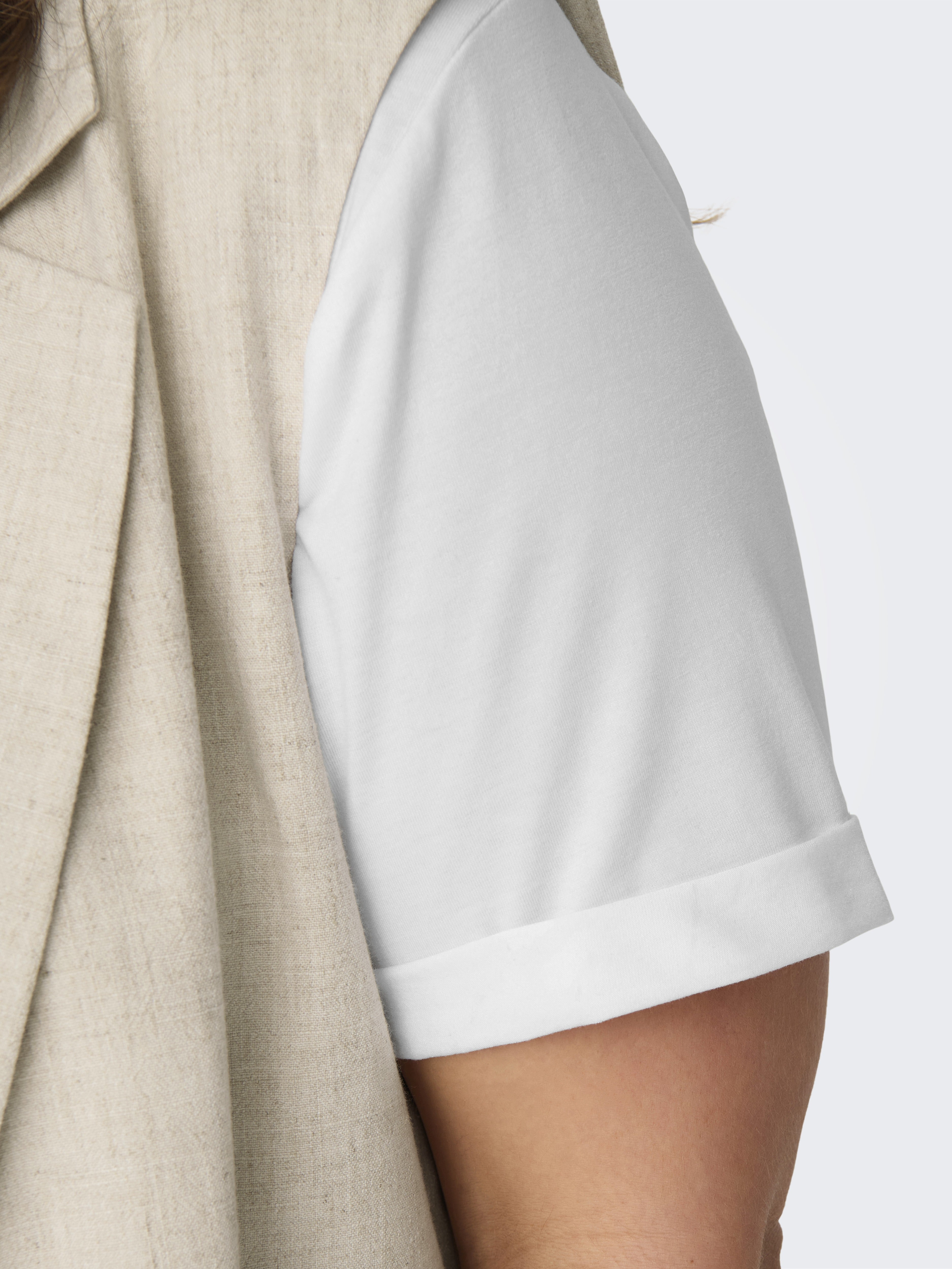 Only Carmakoma Damen T-Shirts White