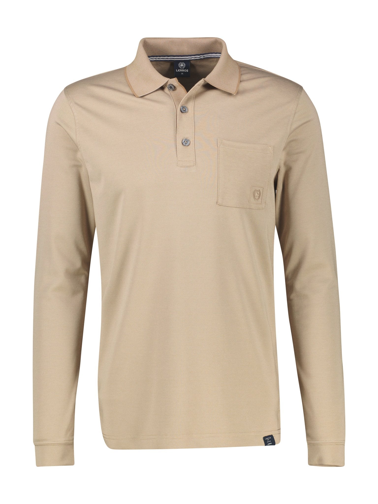 Lerros Herren Polo-Shirts Gravel Beige