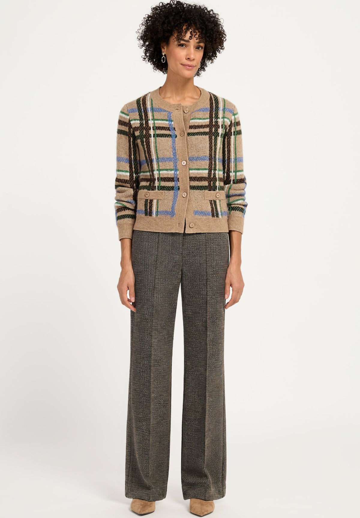 Bianca Damen Hosen Brown Mix