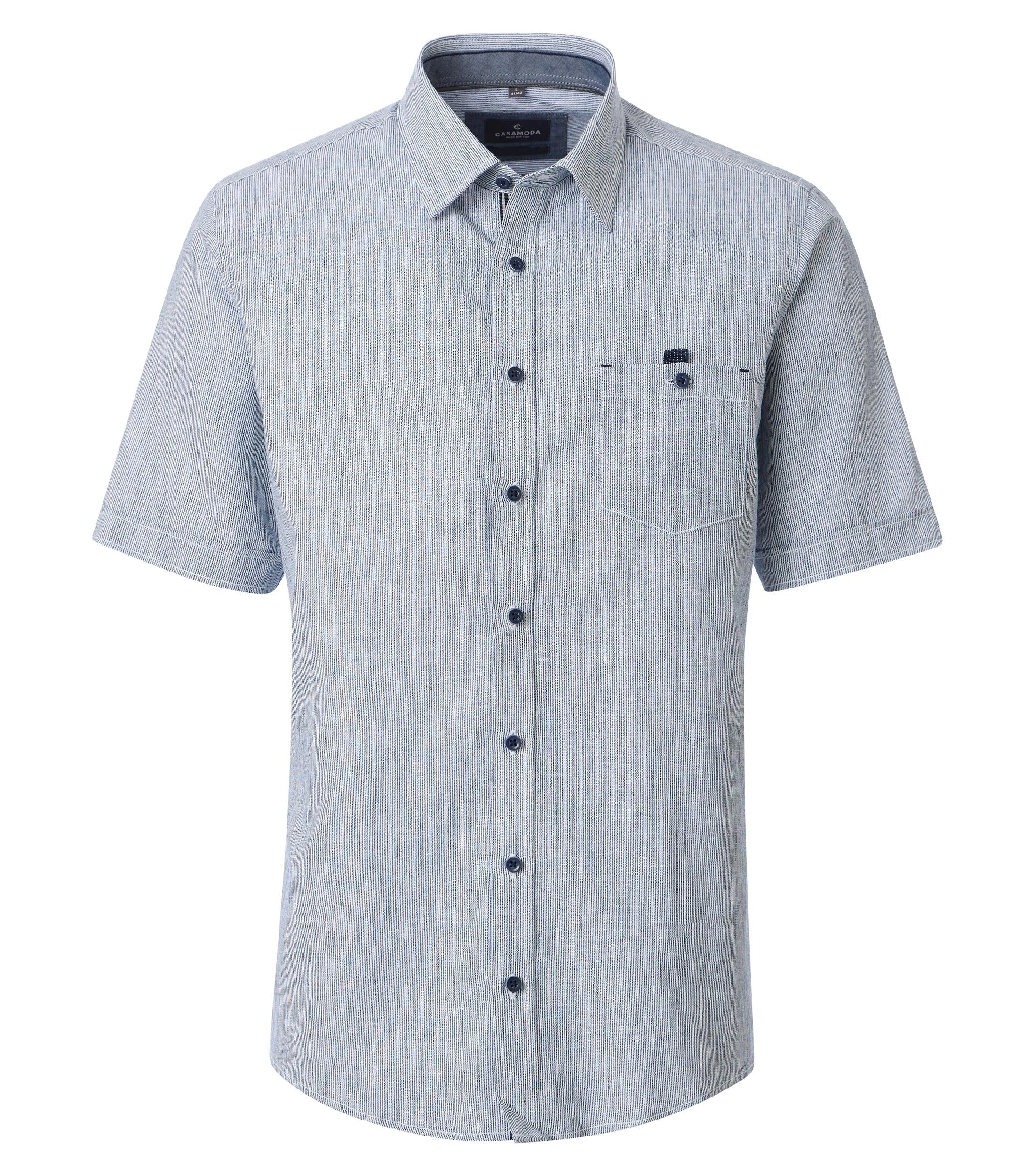 Casa Moda Herren Hemden kurz  Blau