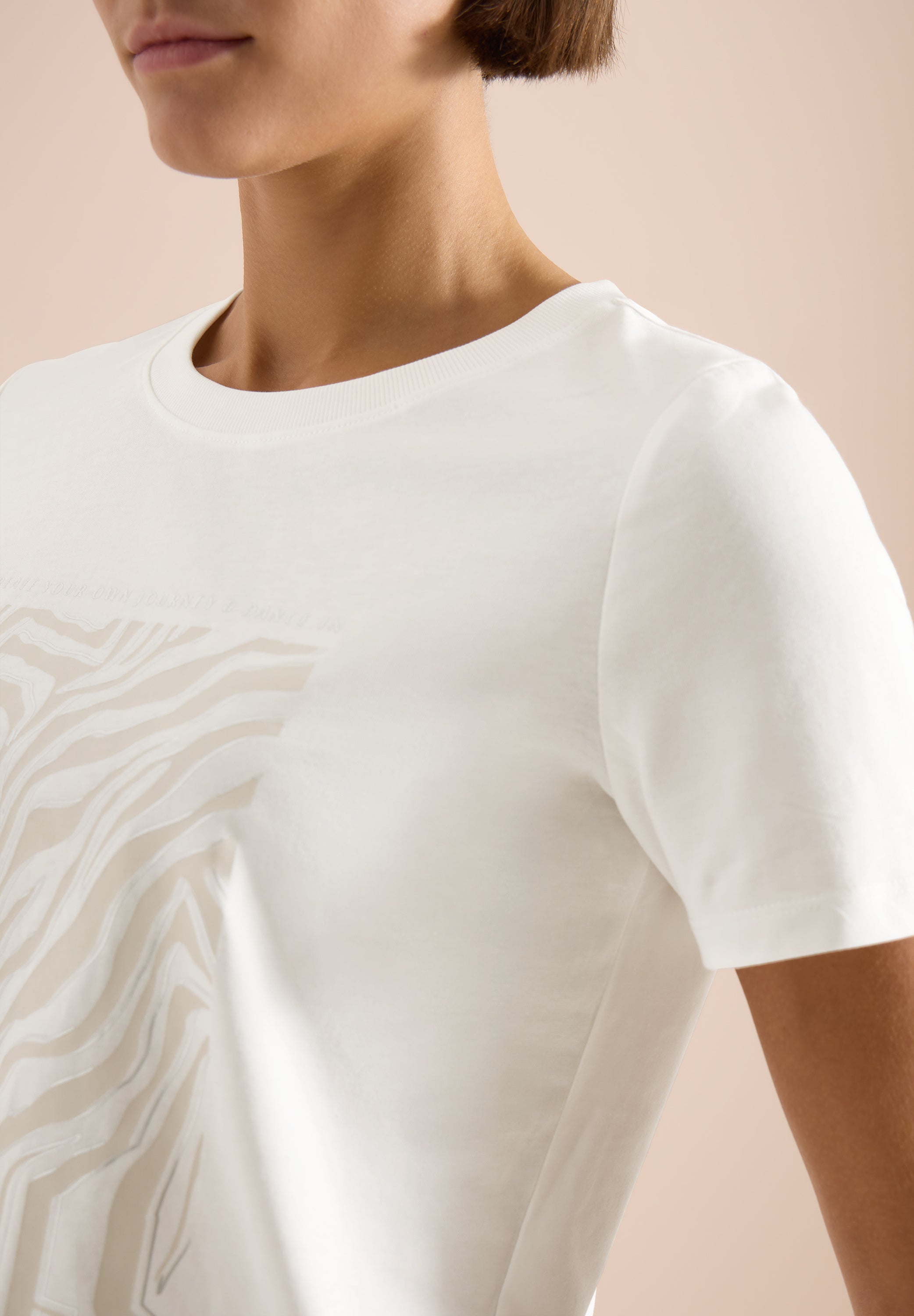 Cecil Damen T-Shirts  Vanilla W