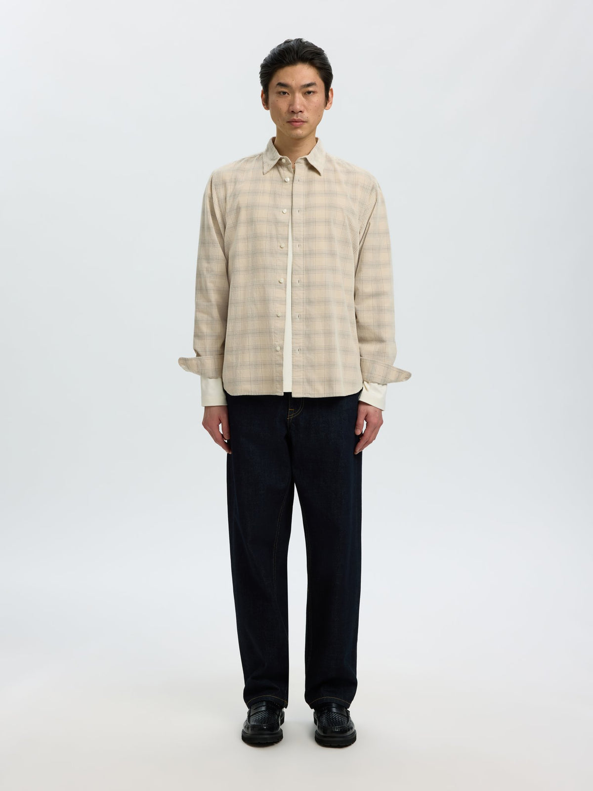 Selected homme Herren Hemden  Oatme