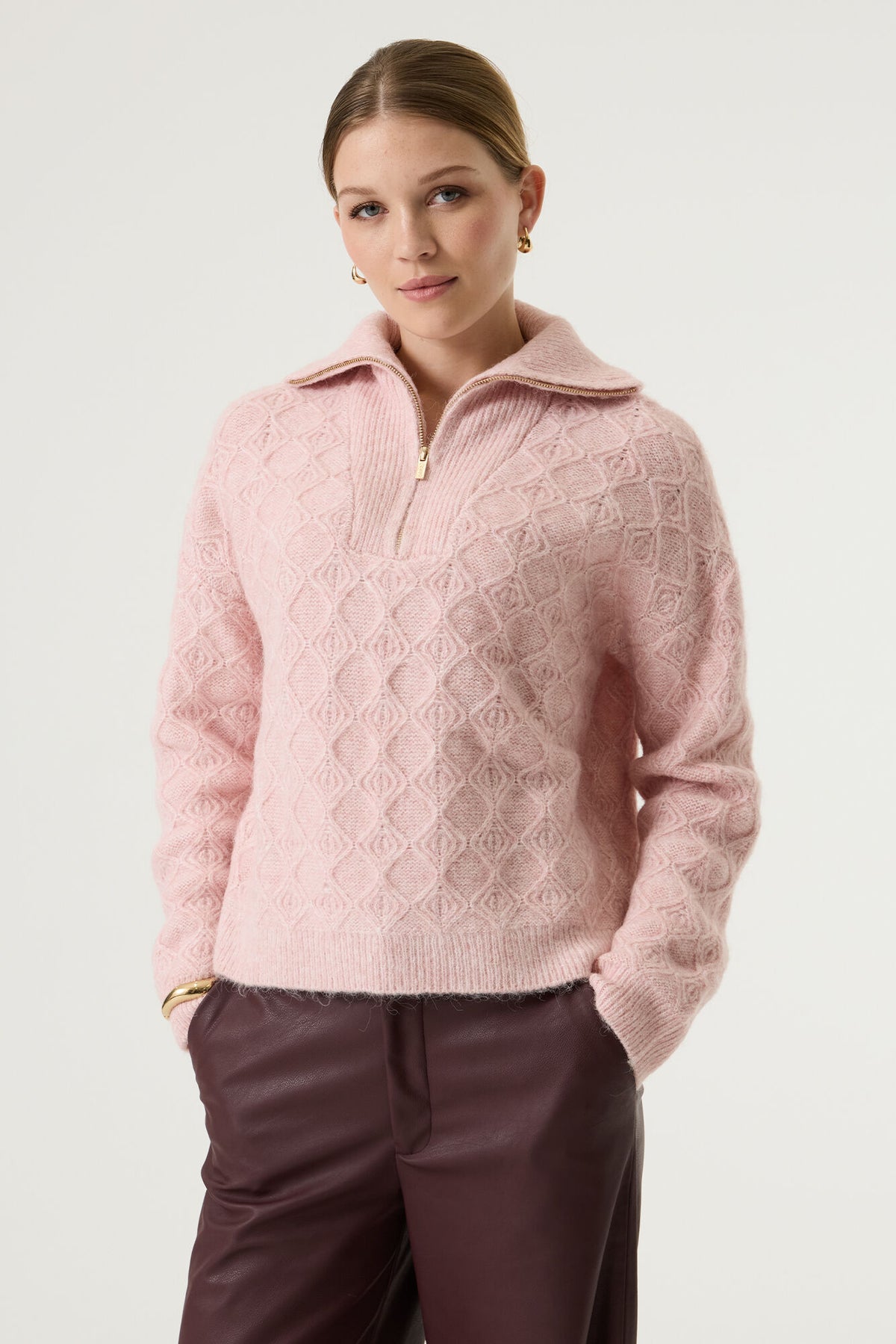 Garcia Damen Strickjacken Dusty Pink