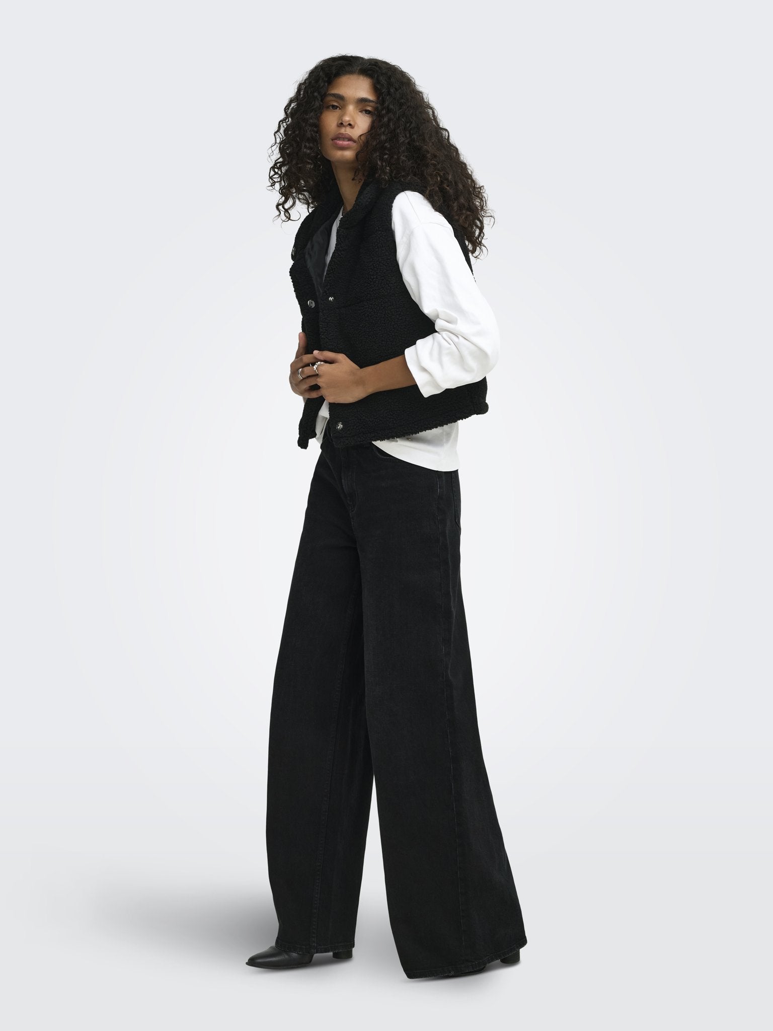 only Damen Outdoorwesten Black