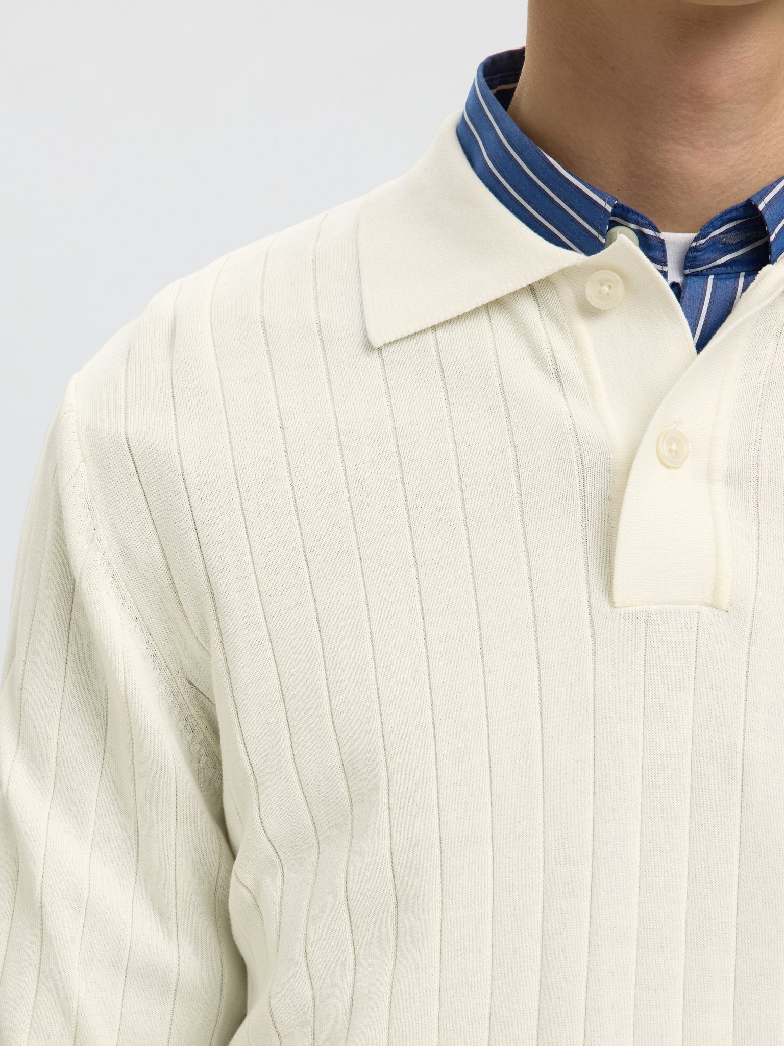 Selected homme Herren Pullover  Egret