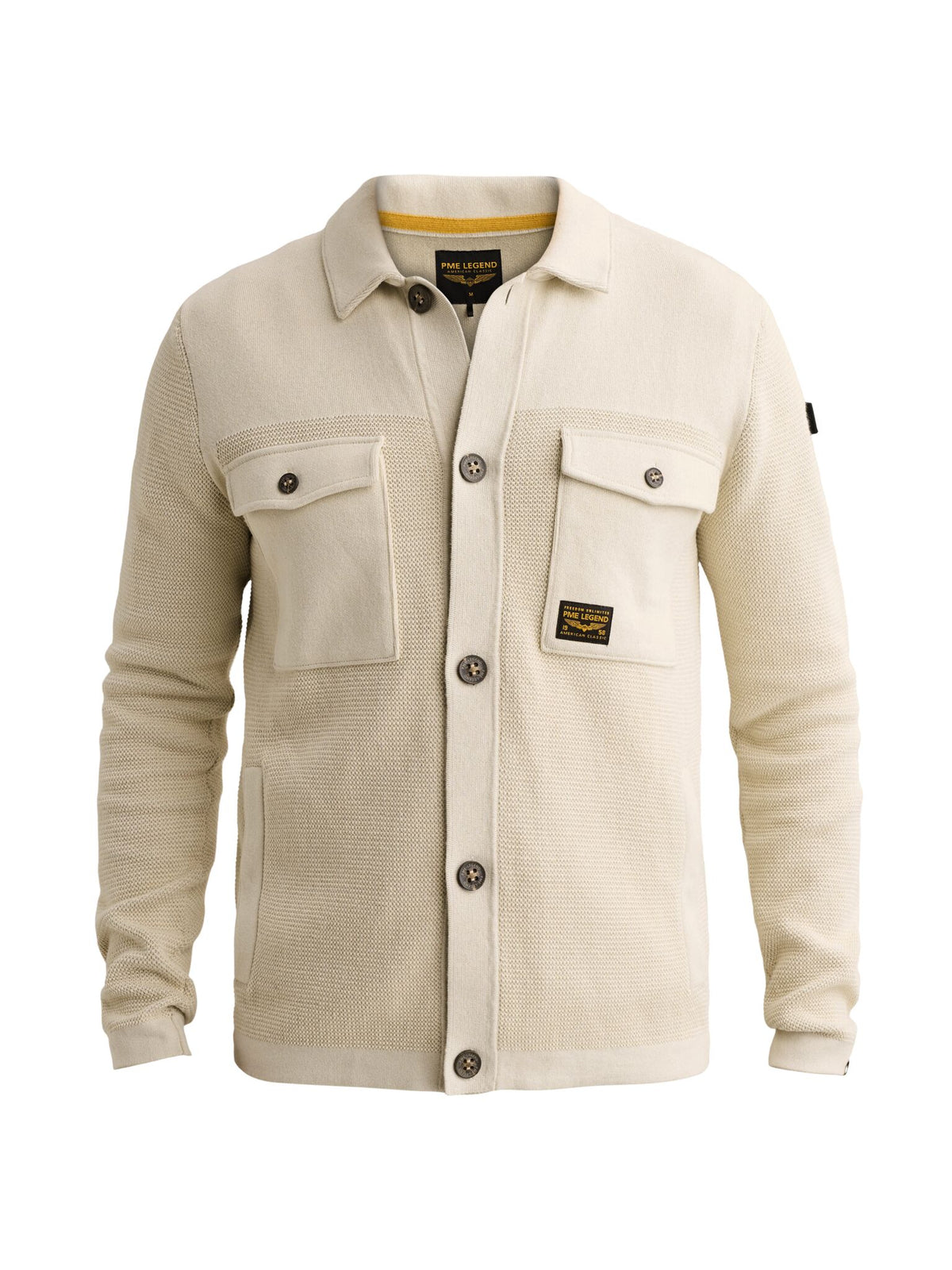 PME Herren Strickjacken  Bone White