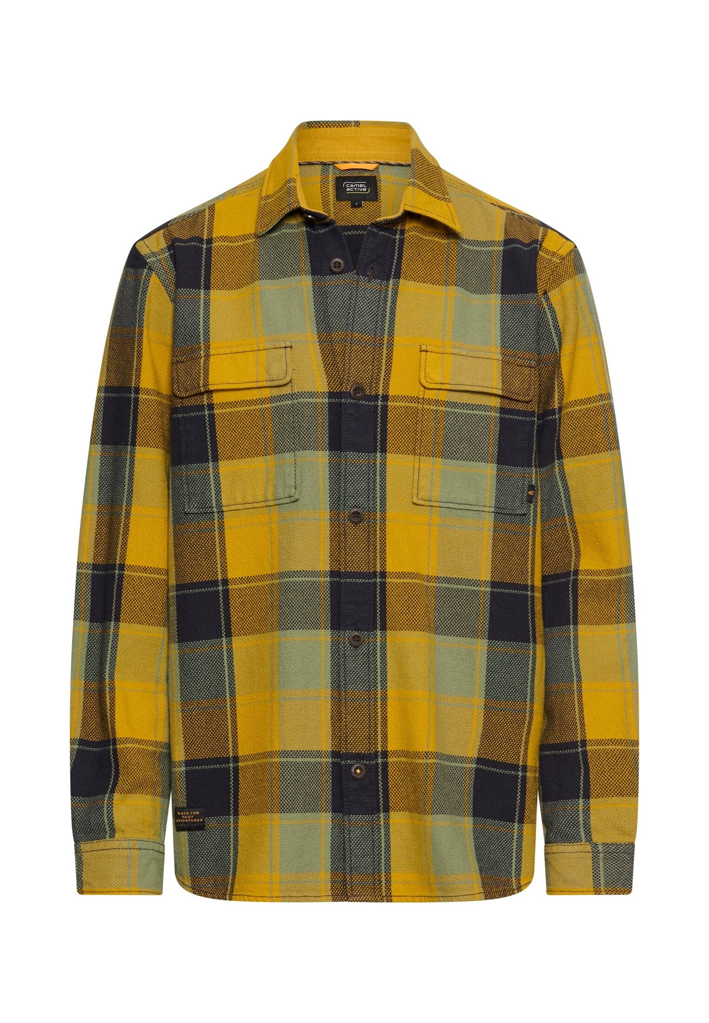 Camel active Herren Hemden  Moss Yellow