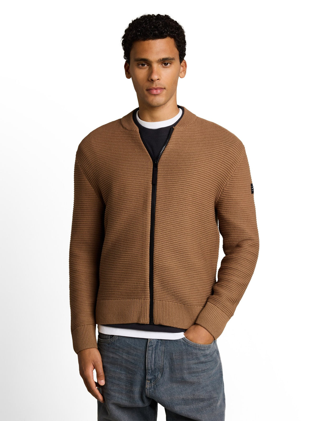 Tom Tailor denim Herren Pullover Malt Brown