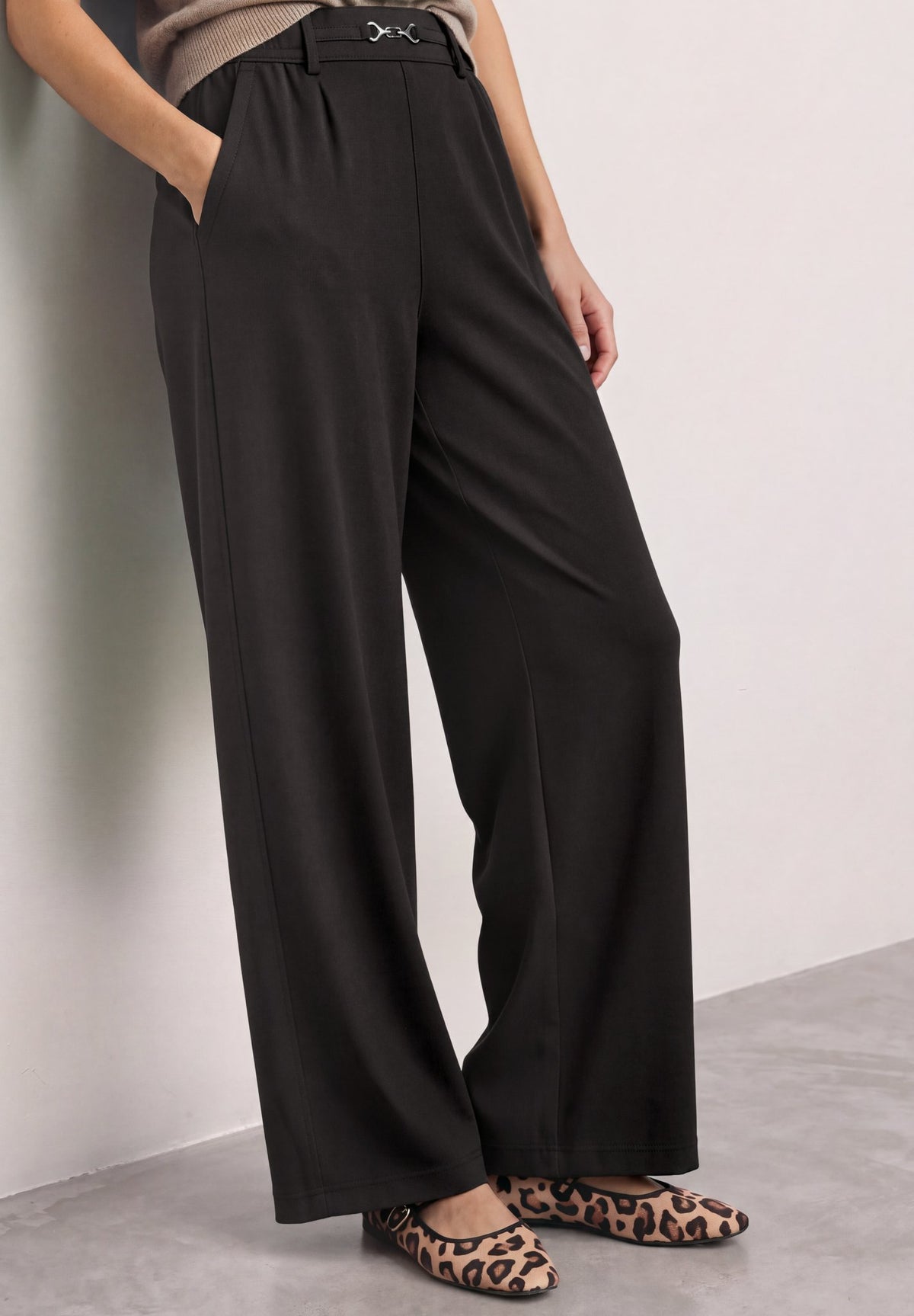 Street One Damen Hosen  Black Cof
