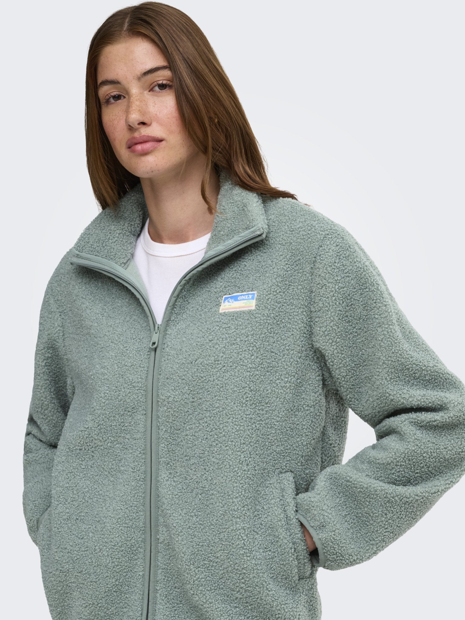 only Damen Jacken Green Milieu