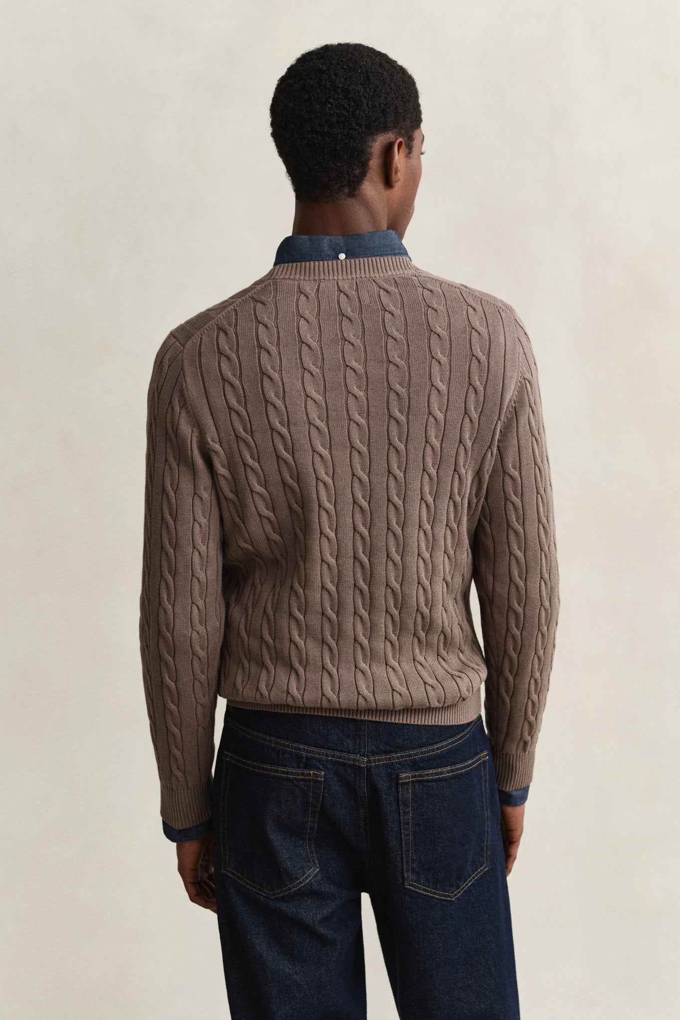 Gant Herren Pullover  Faded Taupe