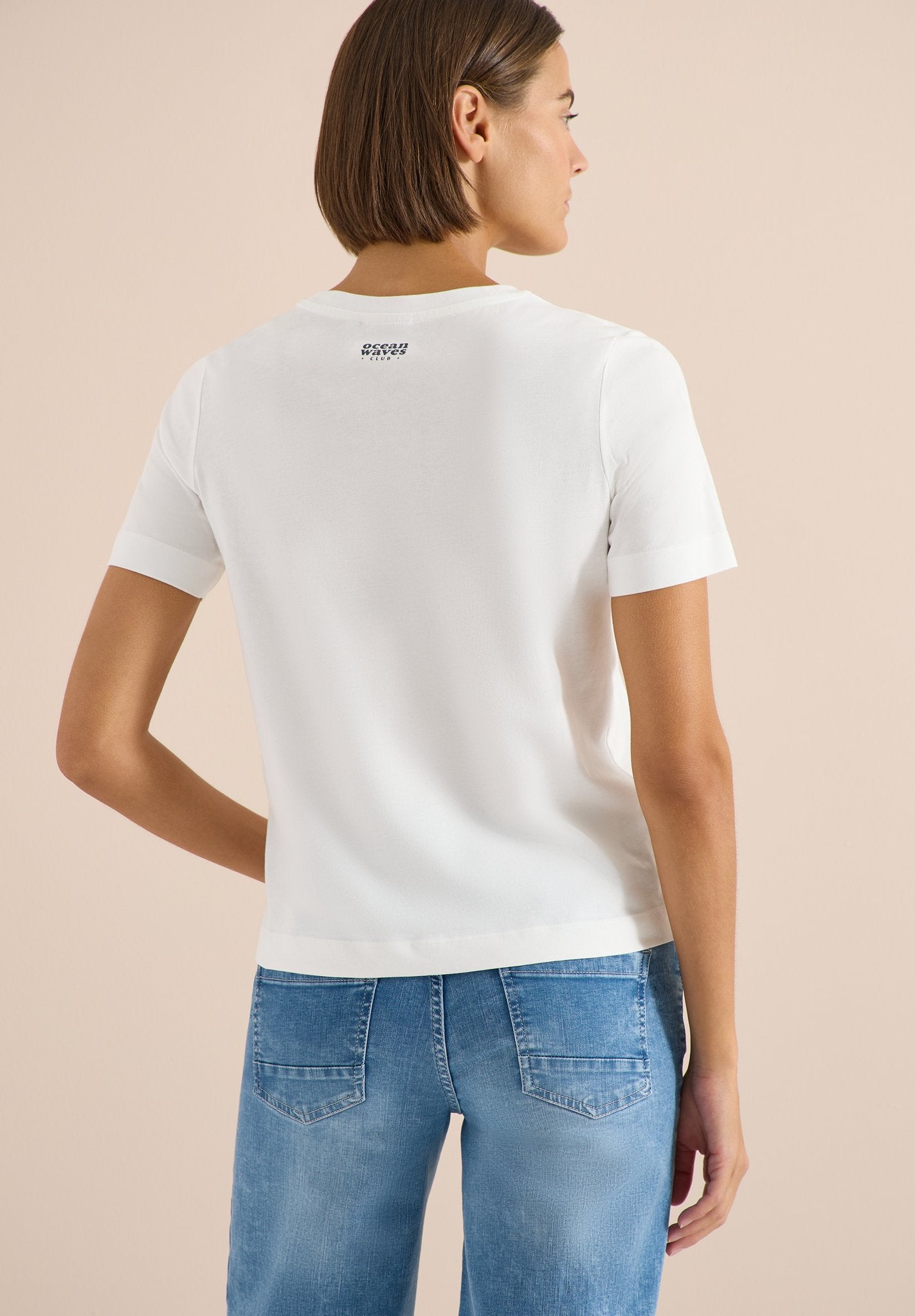Cecil Damen T-Shirts  Vanilla W