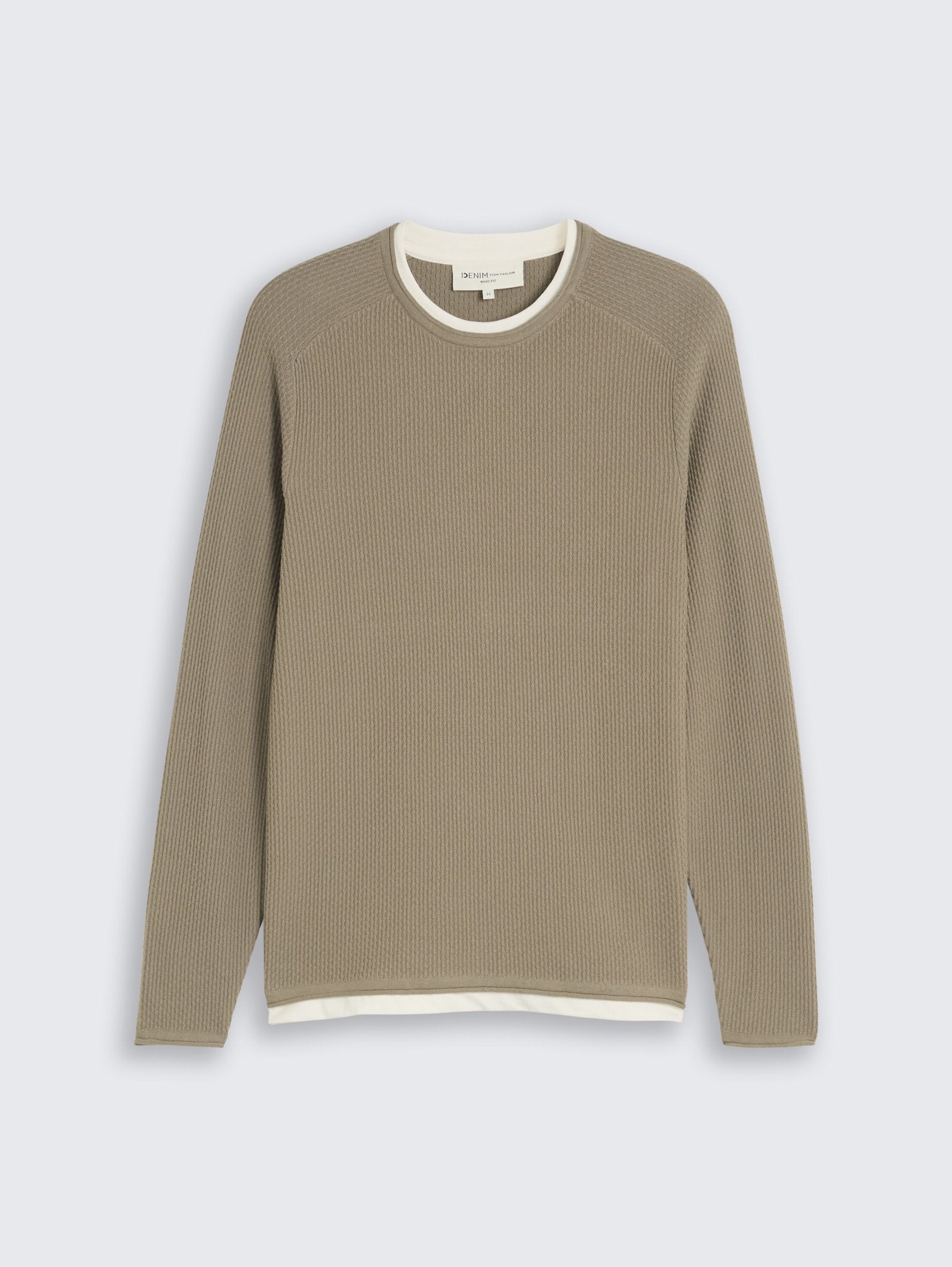 Tom Tailor denim Herren Pullover Dark Sage Green