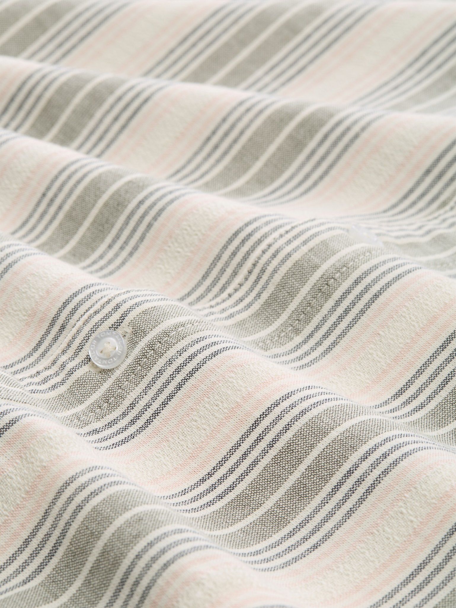 Tom Tailor Herren Hemden kurz Olive Multicolo