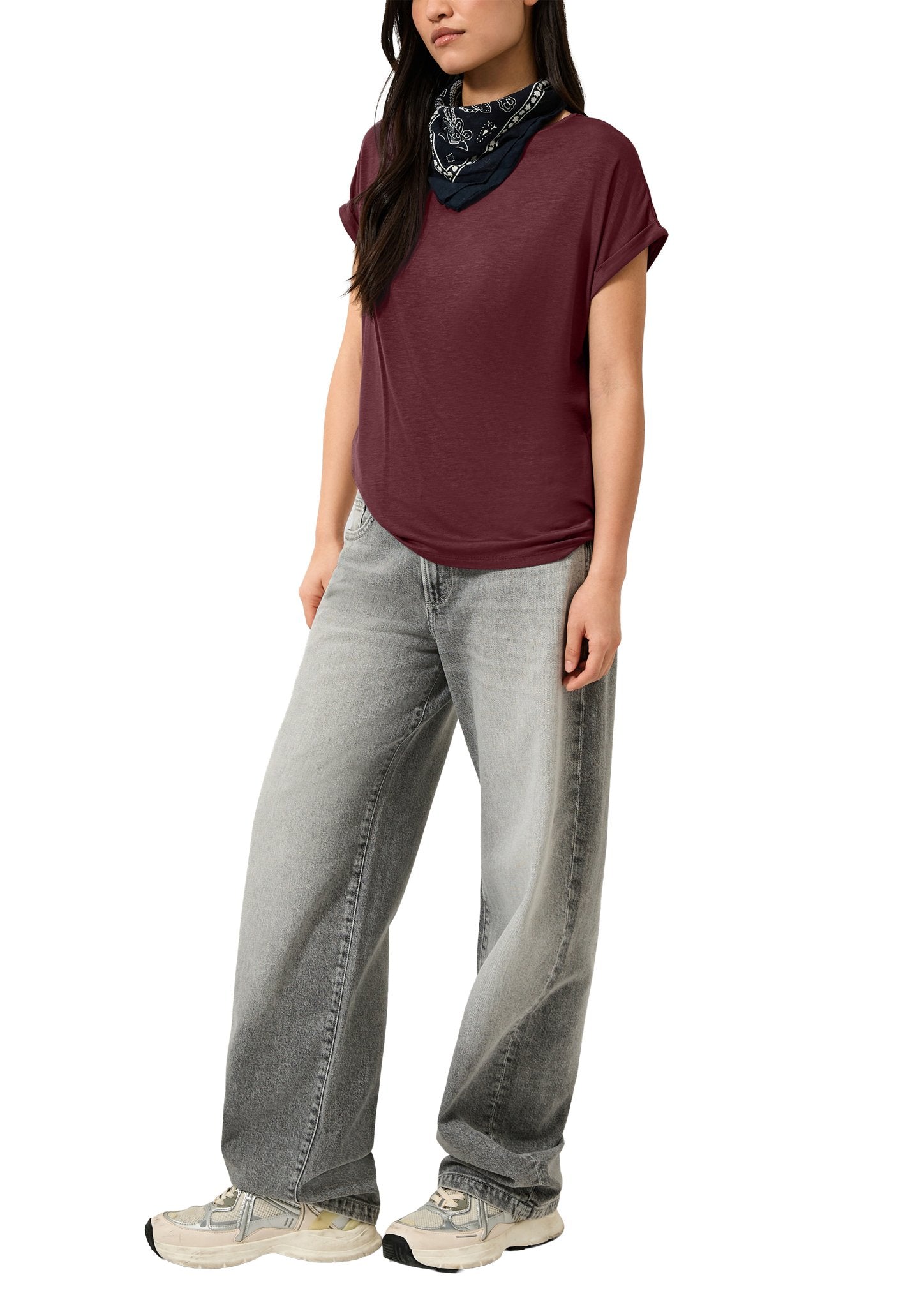 QS by S.Oliver Damen T-Shirts Red