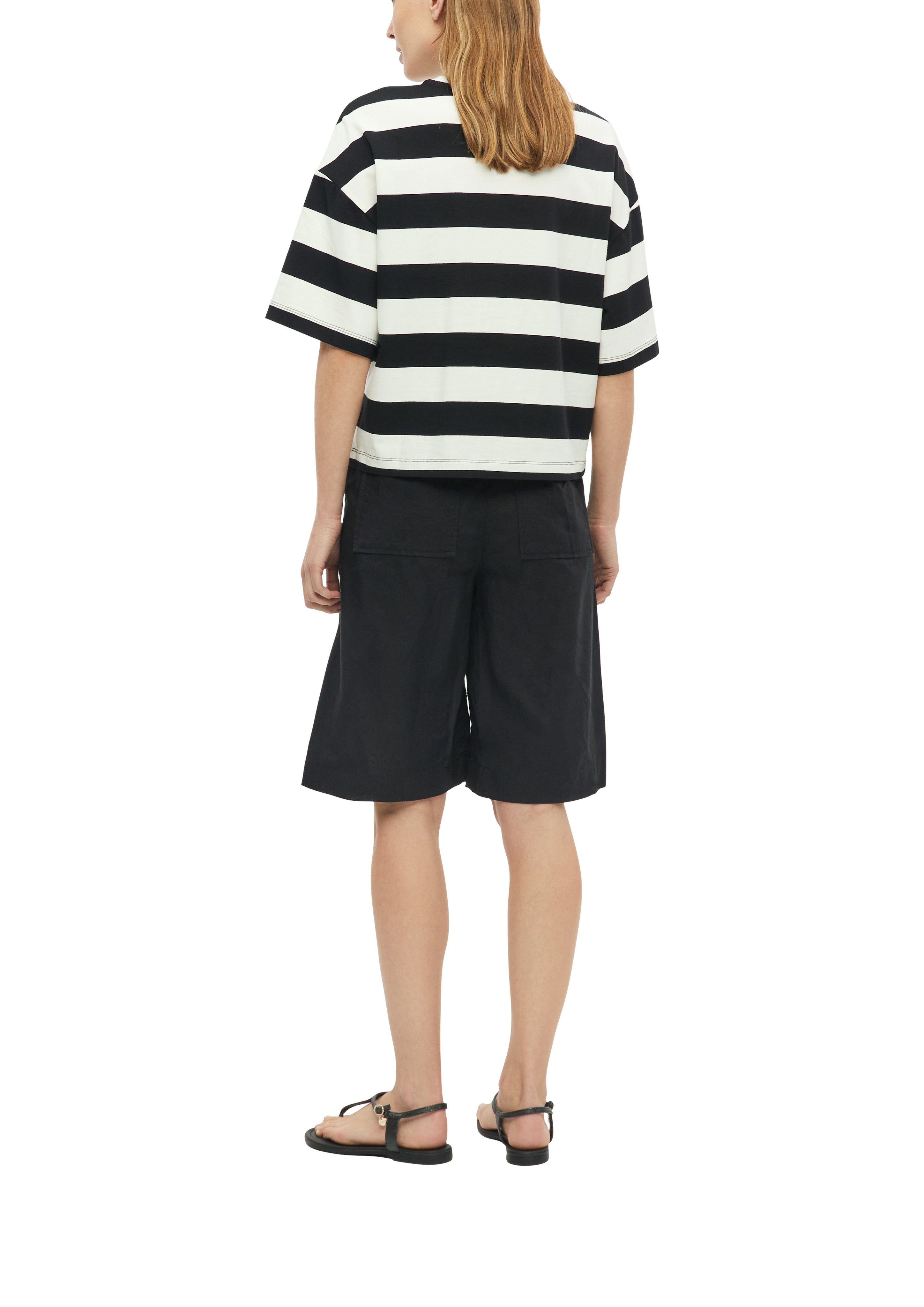 S. Oliver red Damen T-Shirts Grey/Black