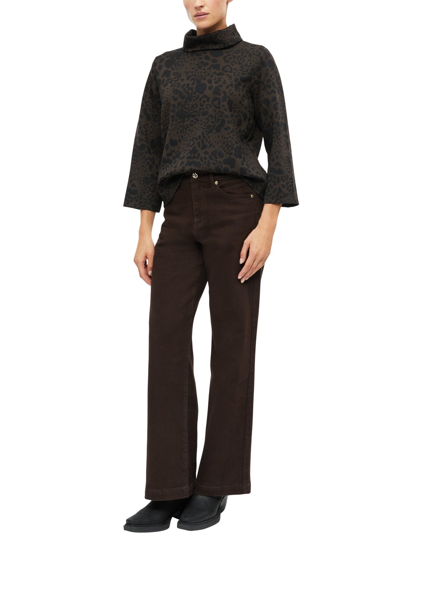 S. Oliver black Damen Sweatshirts A Brown