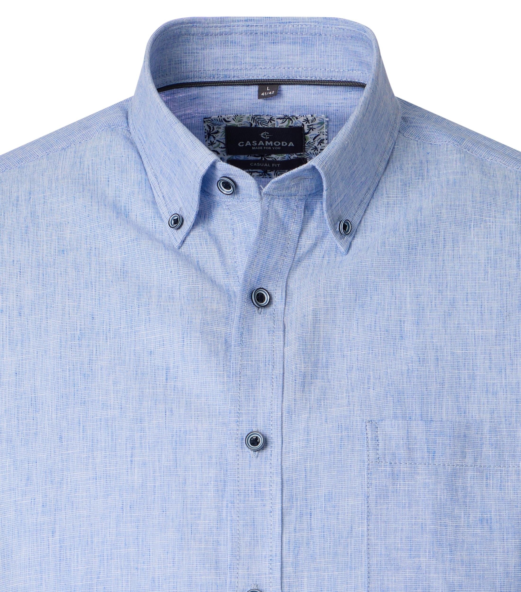 Casa Moda Herren Hemden kurz  Blau