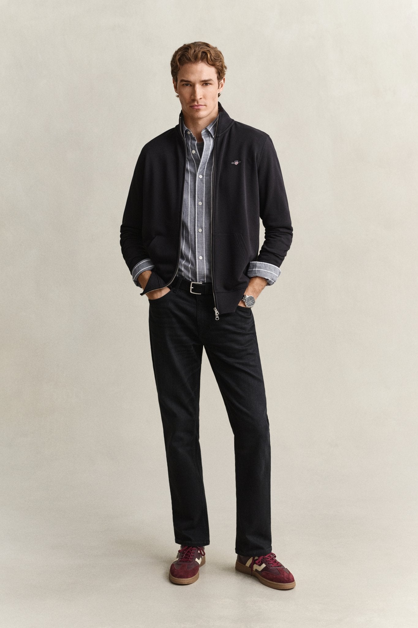Gant Herren Hemden Dark Indigo
