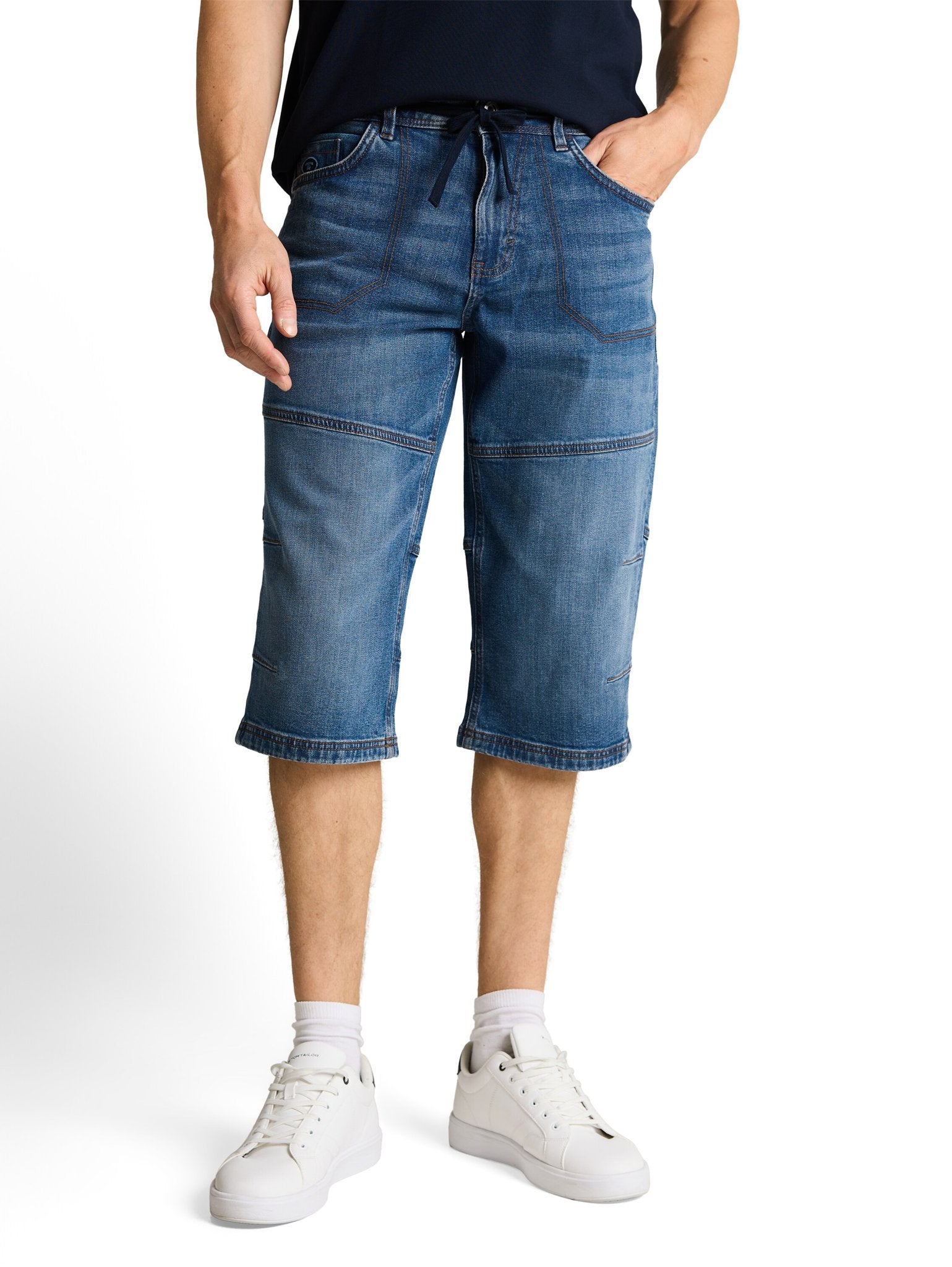Tom Tailor Herren Shorts Mid Stone Brigh