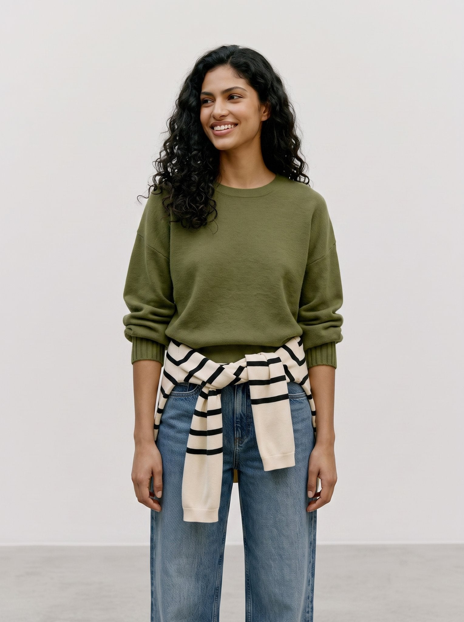 Vero Moda Damen Pullover Sphagnum/Melang