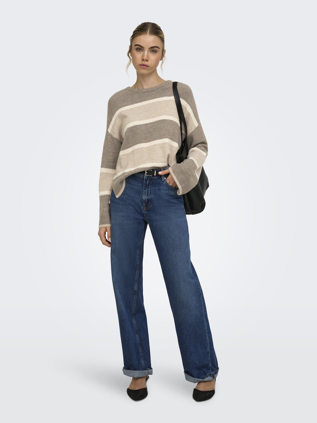 Only Damen Pullover Walnut/Birch/St