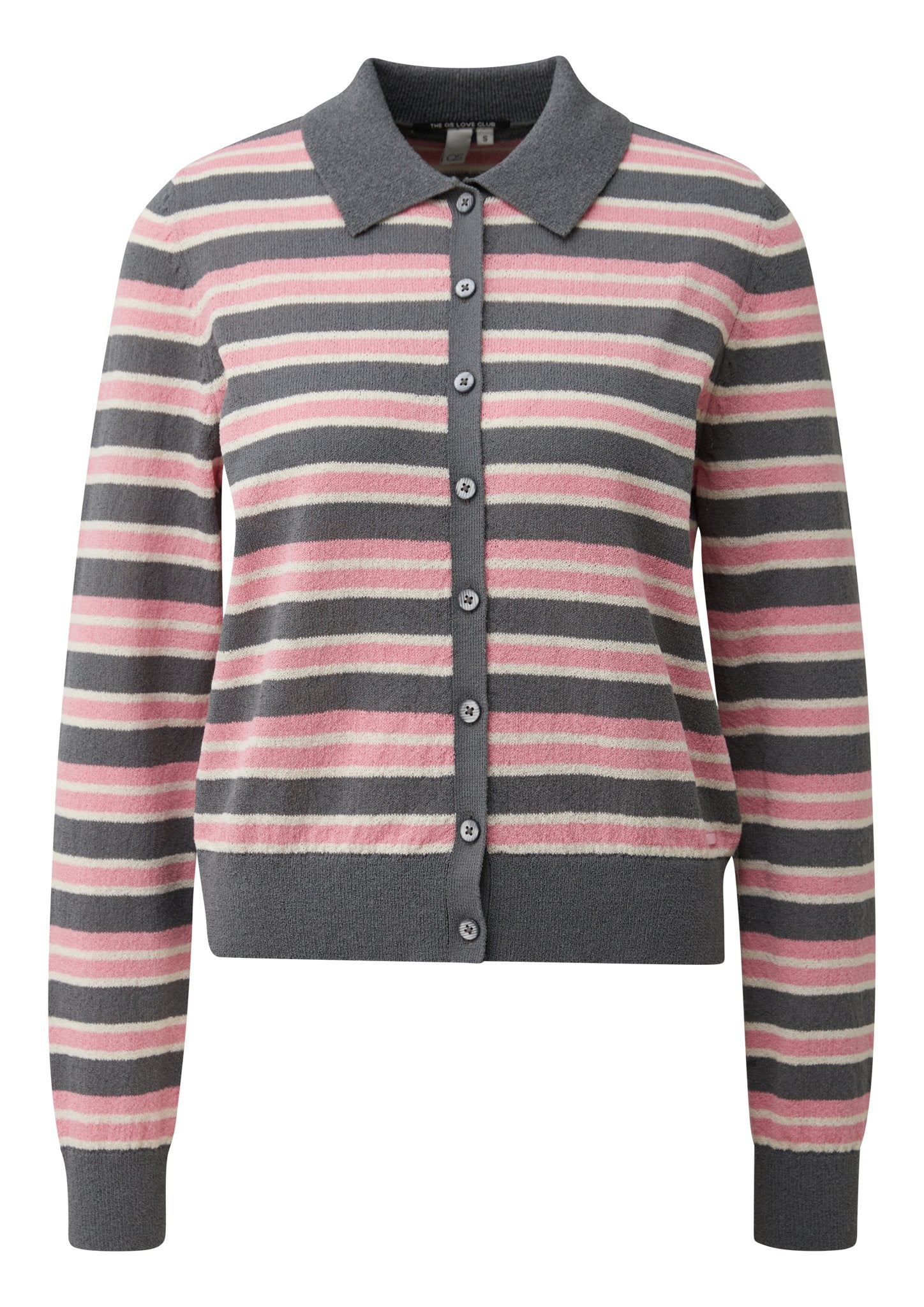 QS by S.Oliver Damen Strickjacken G Grey/Black