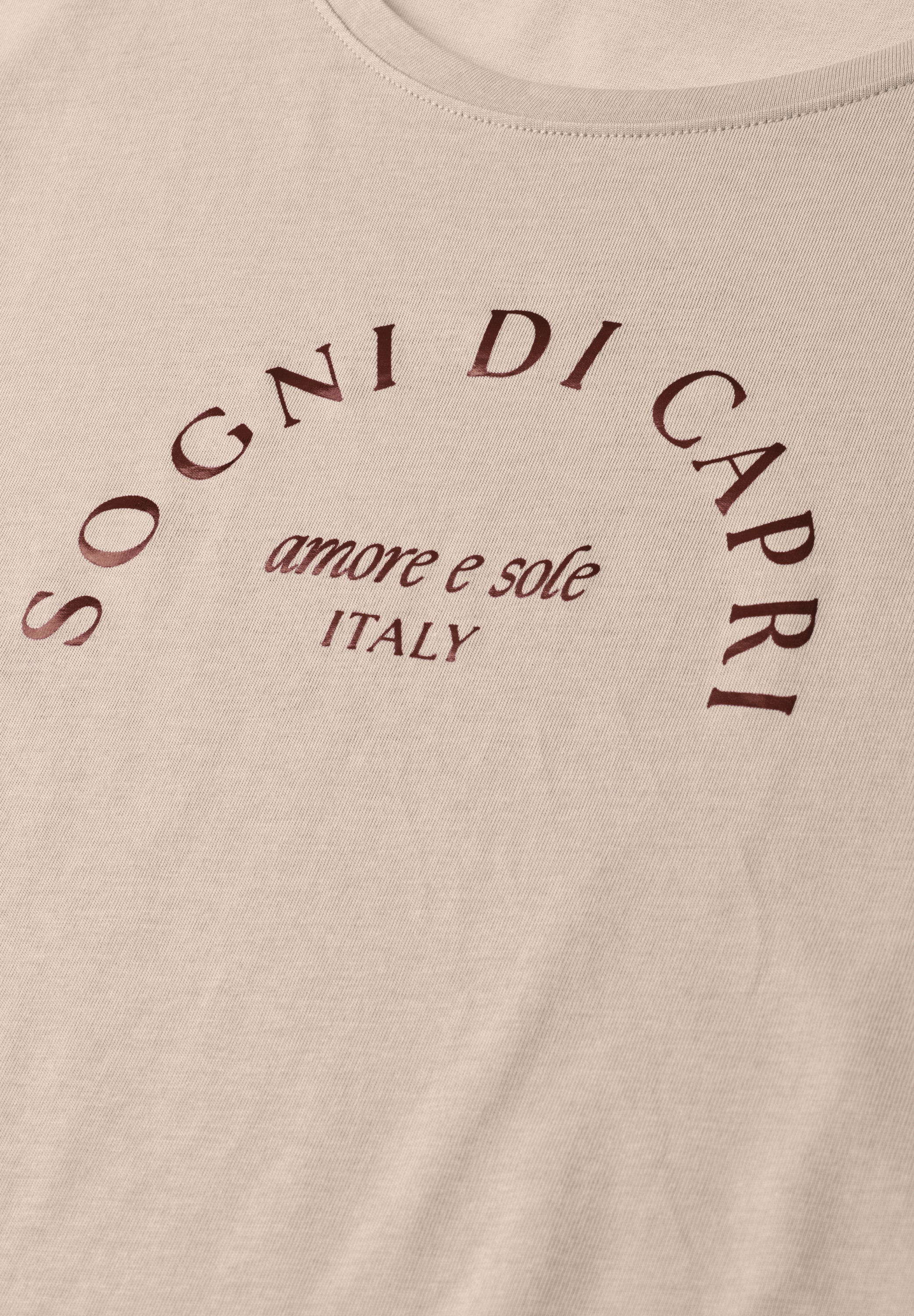 Street One Damen T-Shirts  Clay Sand