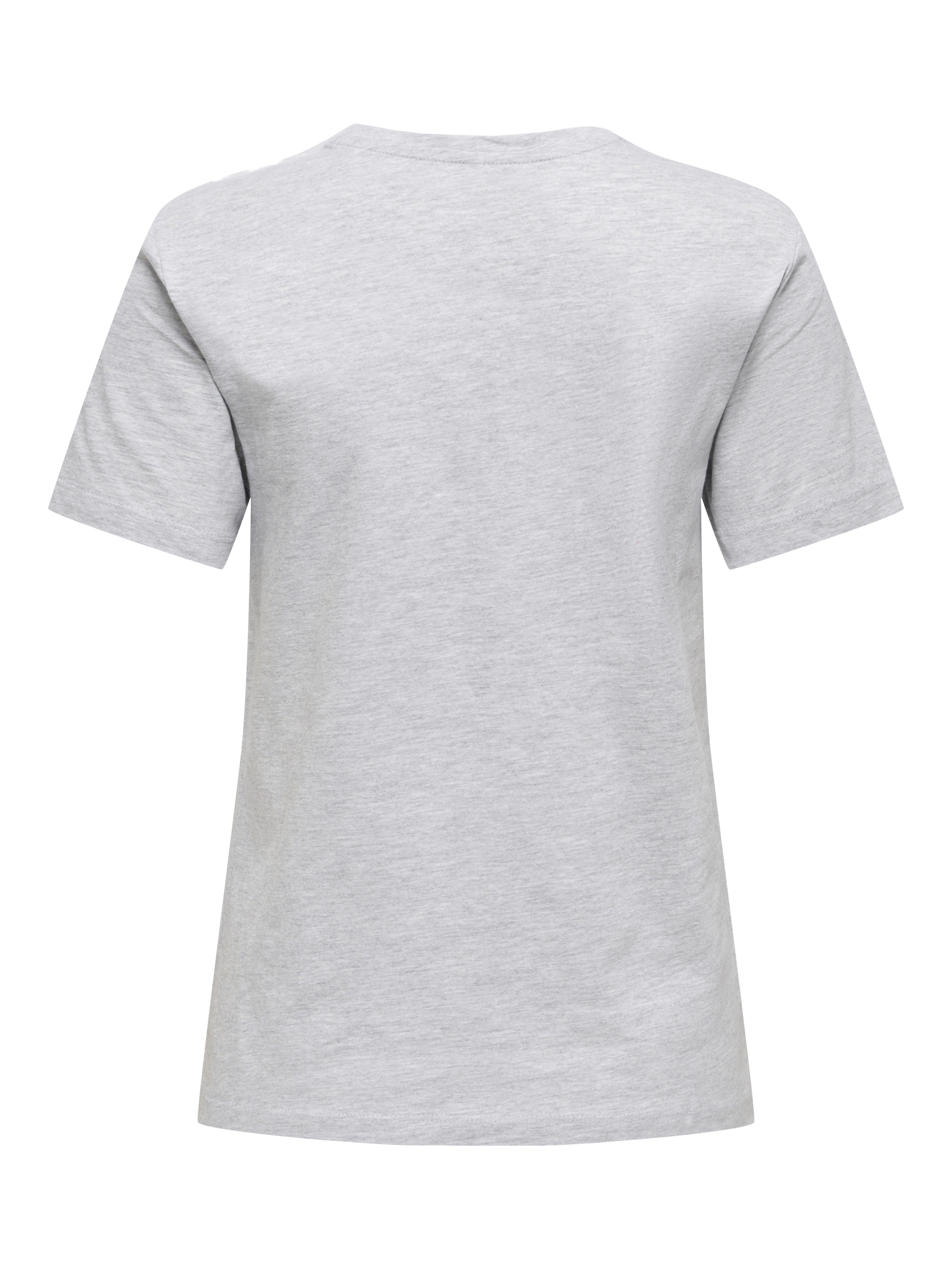 Only Damen T-Shirts Light Grey Mela