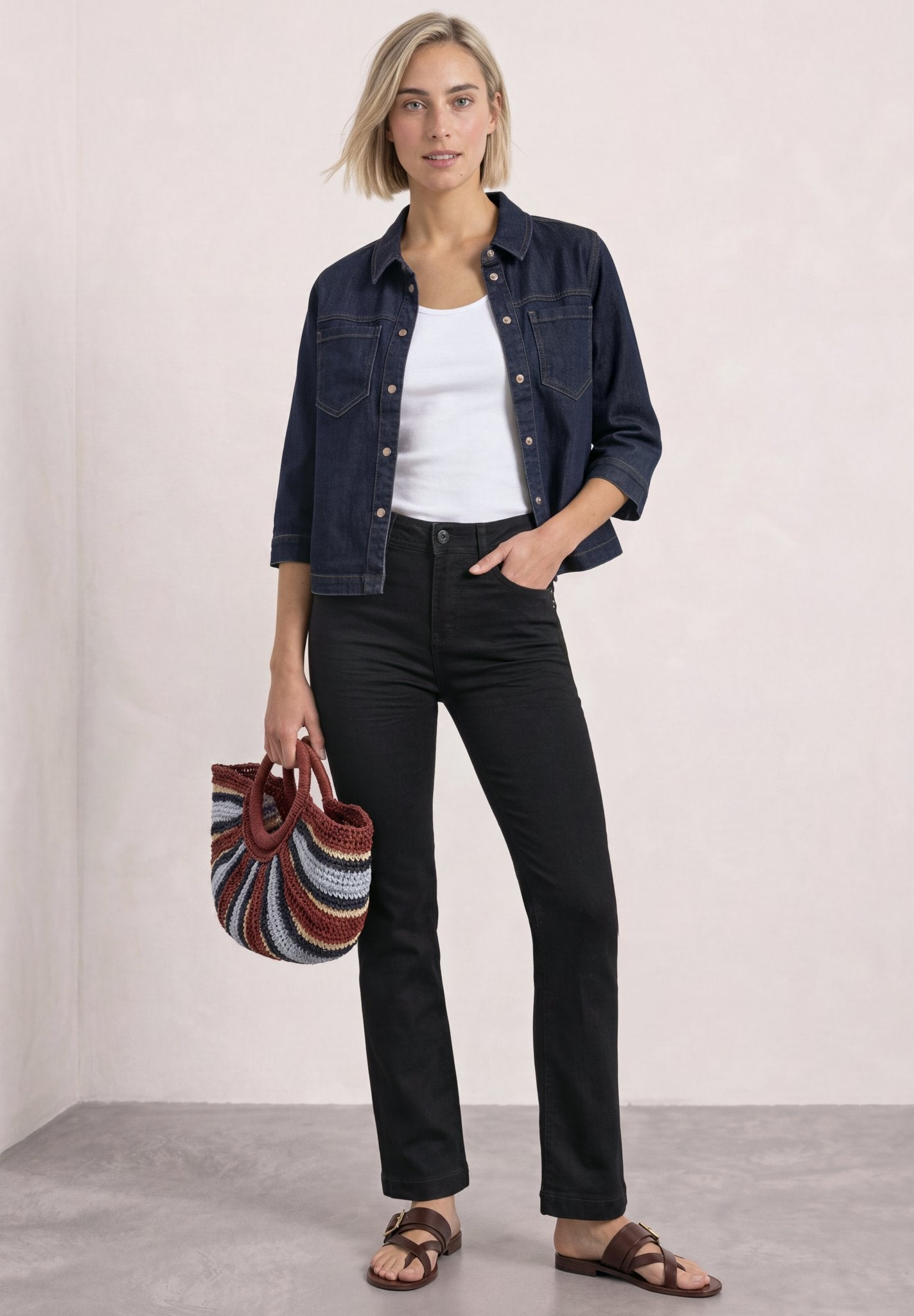 Street One Damen Hosen  Black Rin