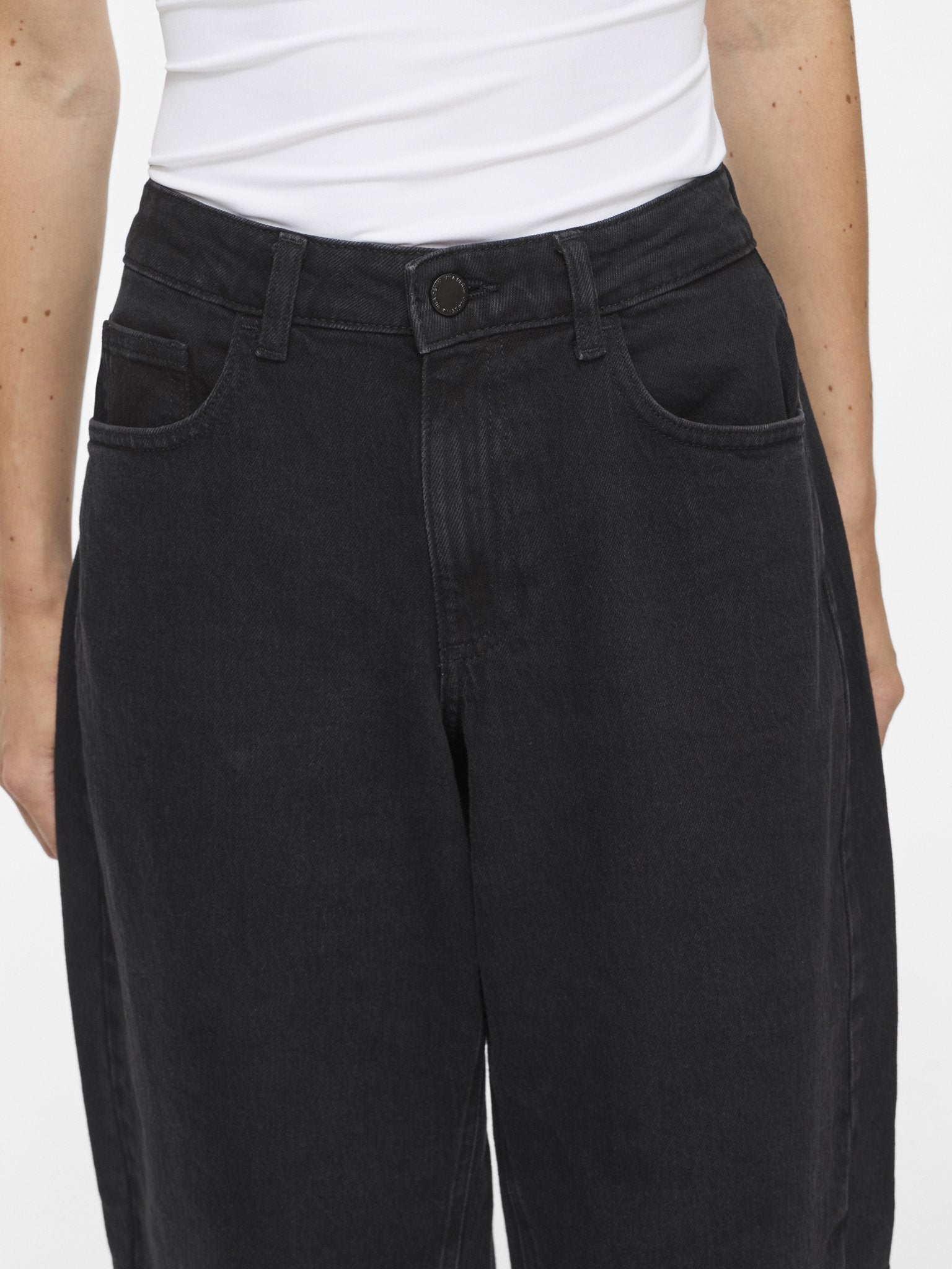 Vila Damen Jeans Black Denim/Was