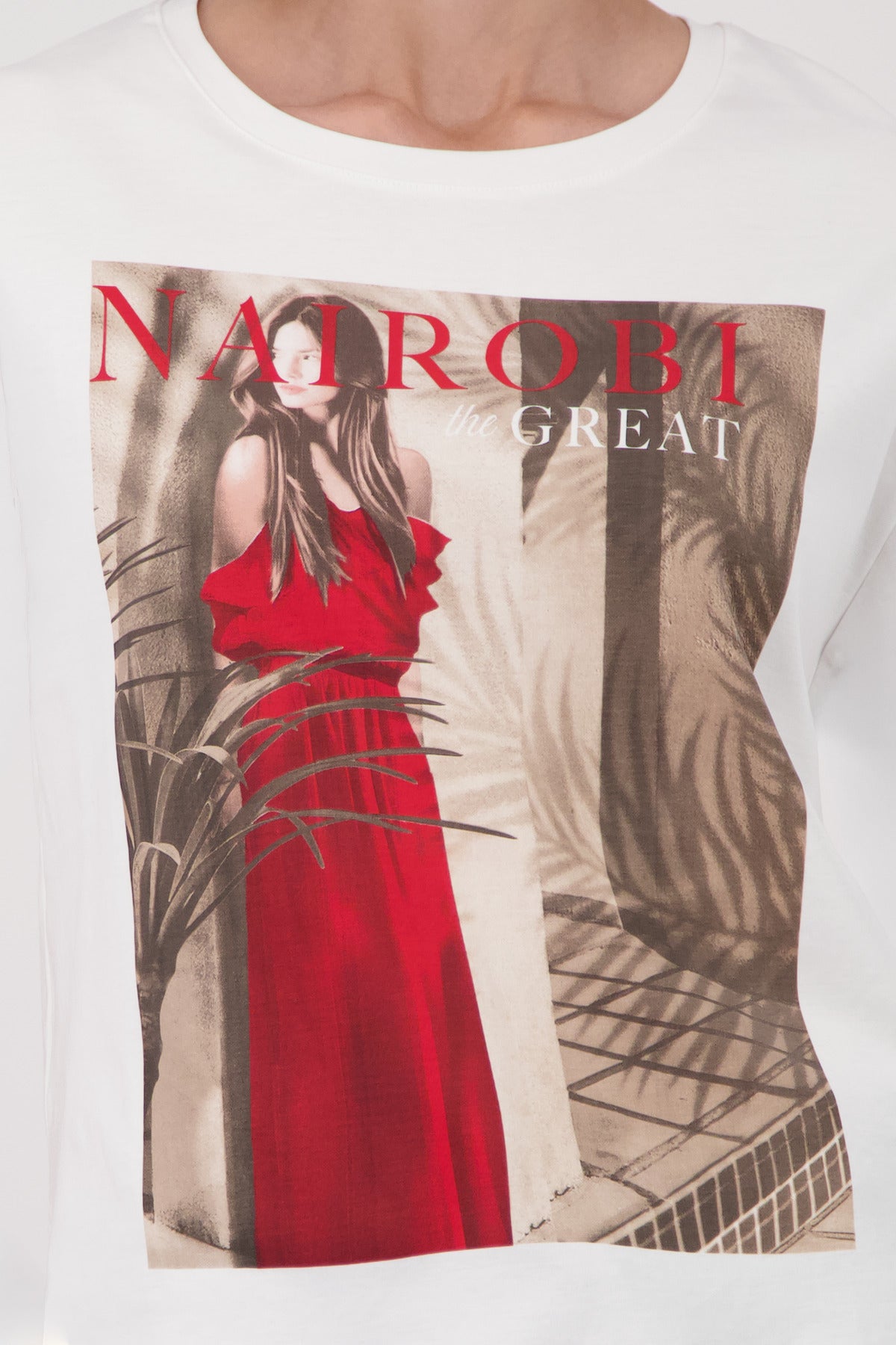 Monari Damen T-Shirts  Cream