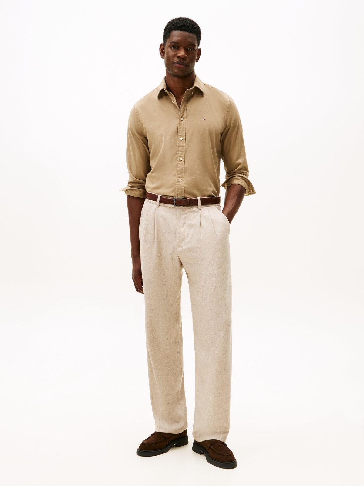 Tommy Hilfiger Herren Hemden Afe Beige