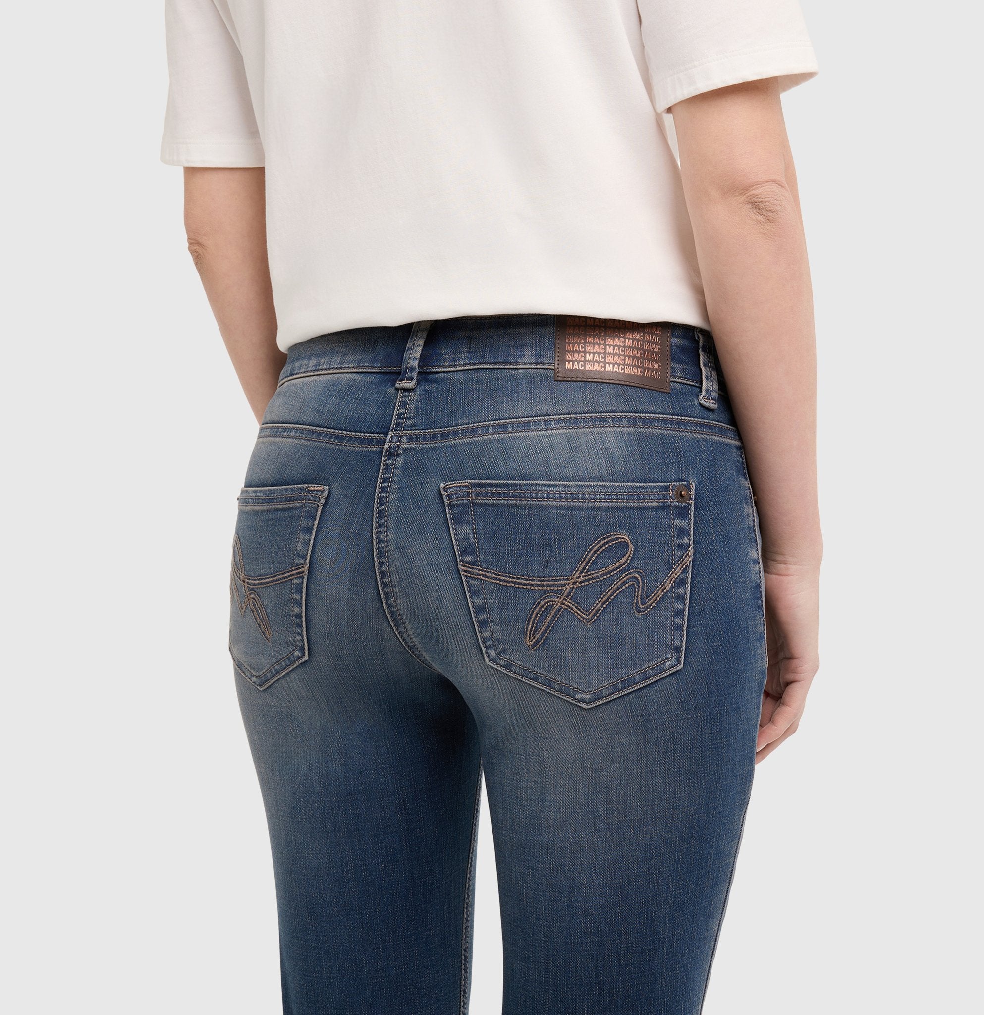 Mac Damen Jeans Stormy Midblue