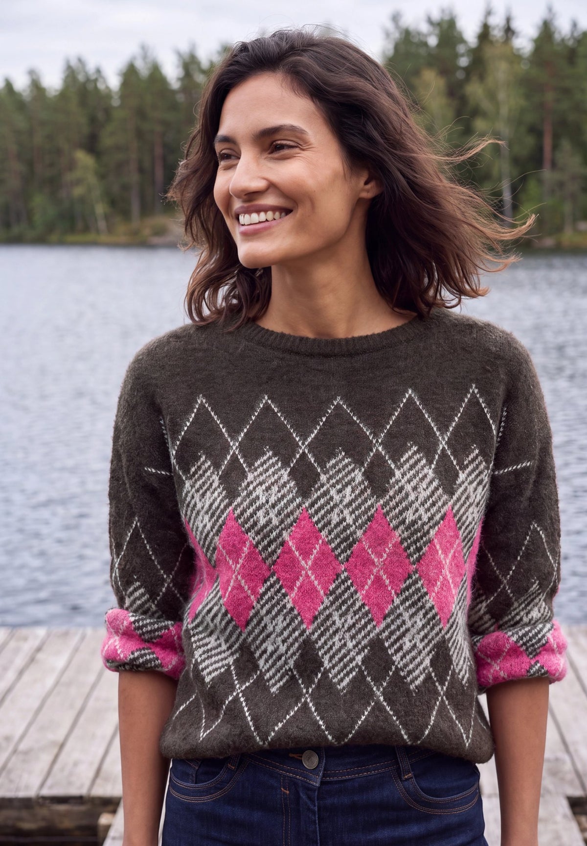 Cecil Damen Pullover  Truffle B