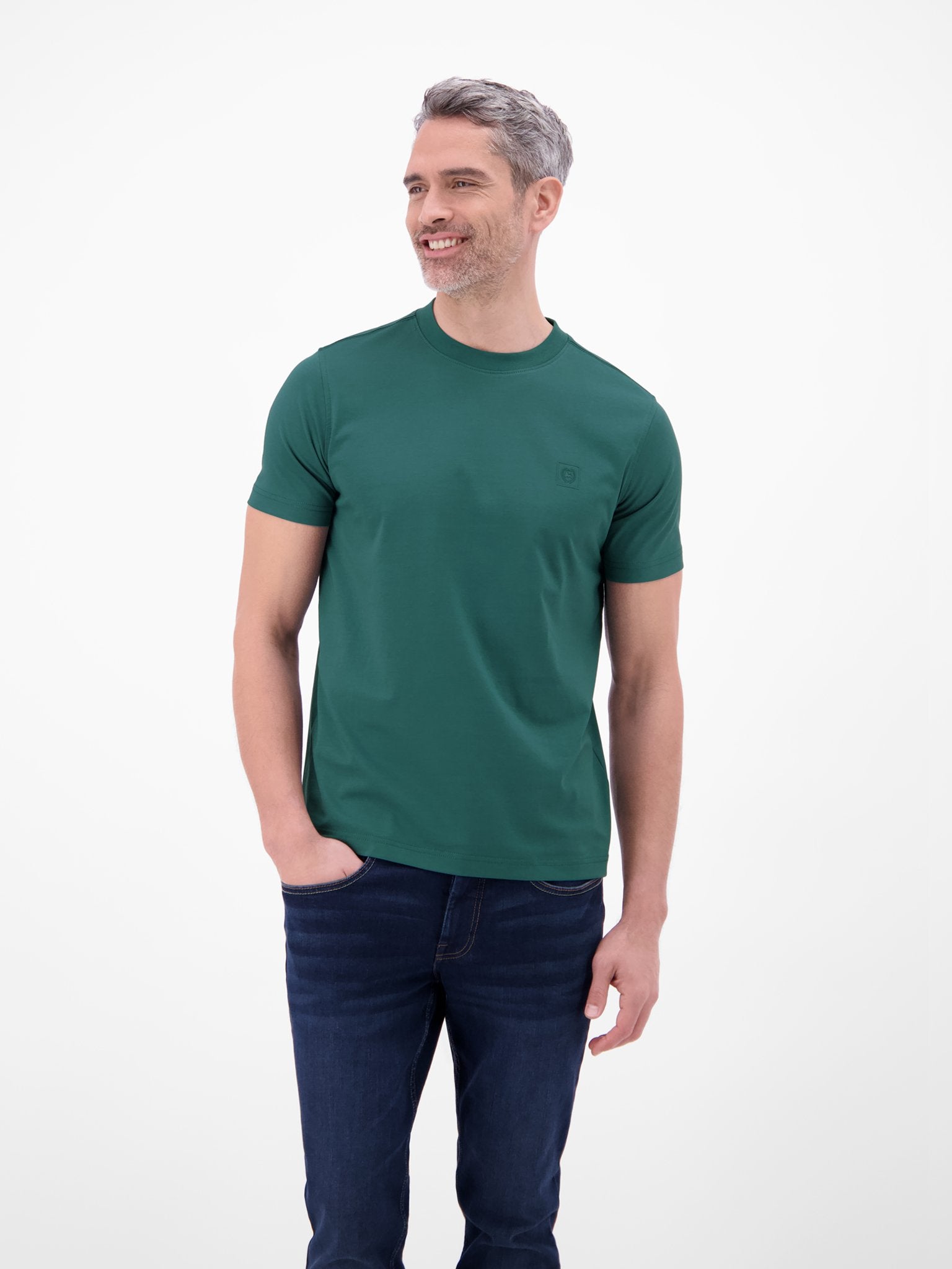 Lerros Herren T-Shirts kurz Soft Teal