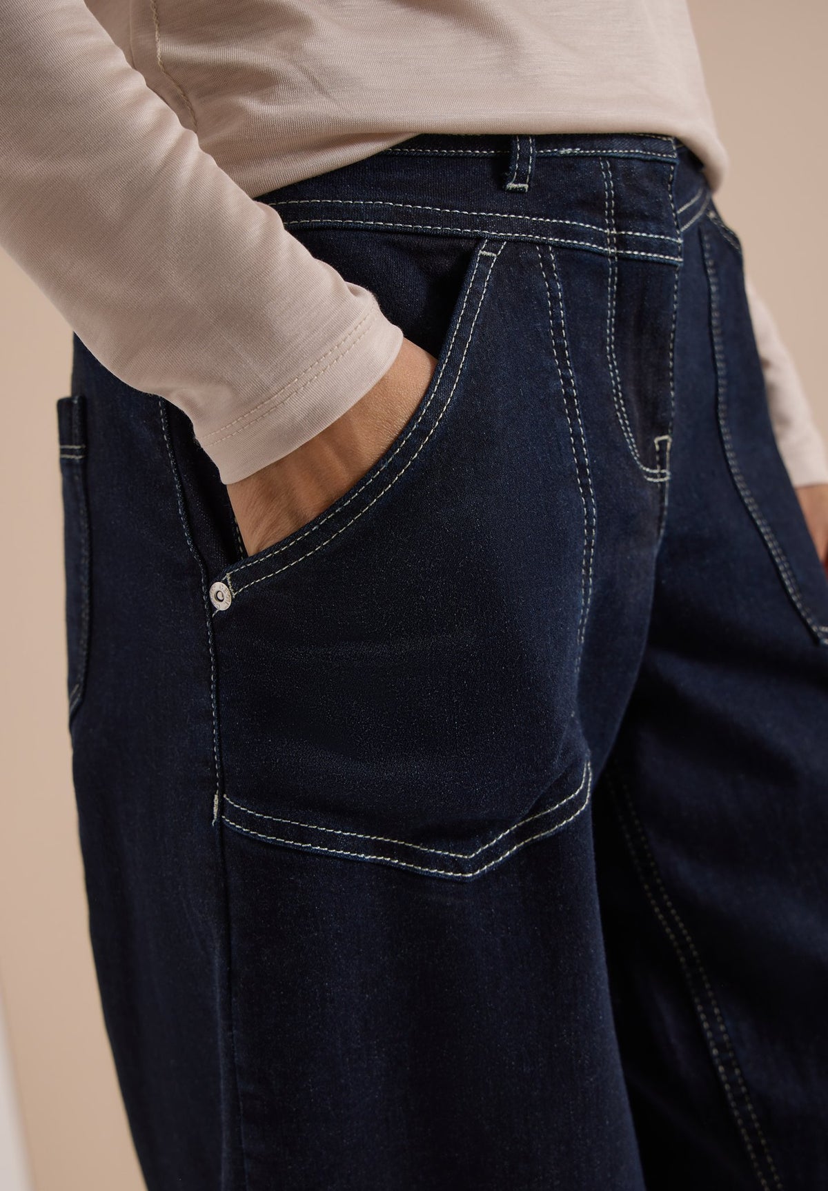 Cecil Damen Hosen  Rinsed Wa