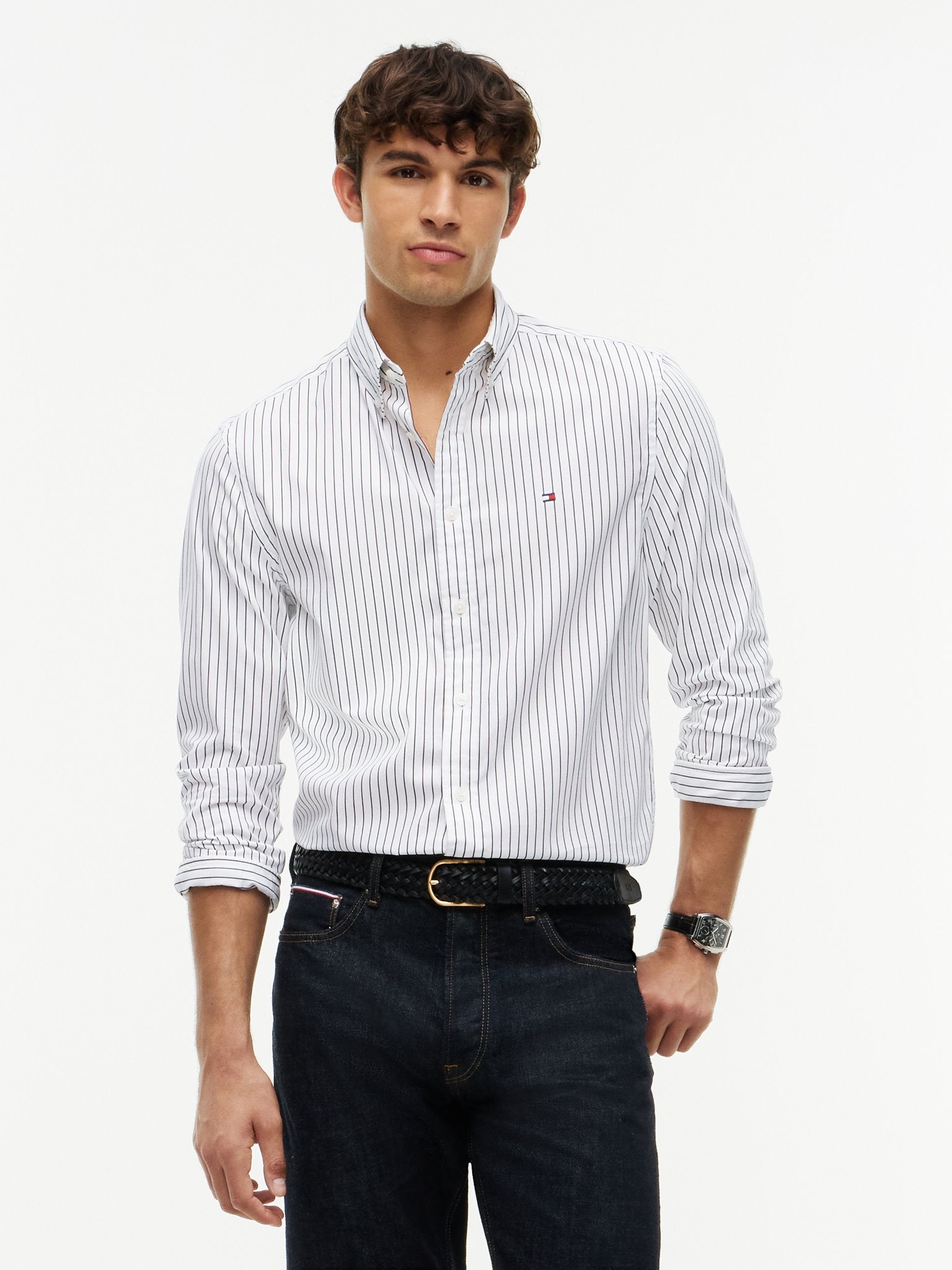 Tommy Hilfiger Herren Hemden Fa White