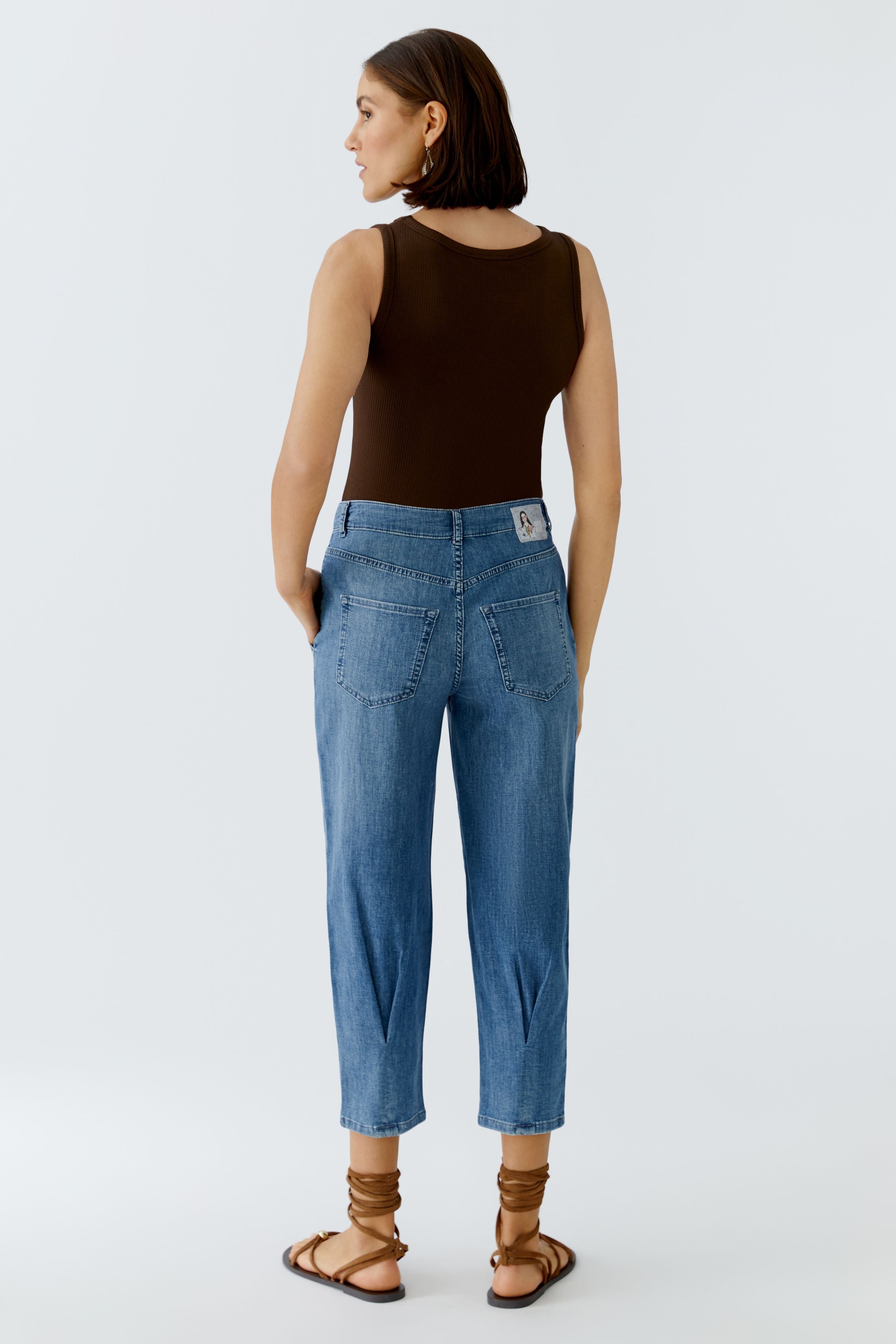 Oui Damen Jeans Blue