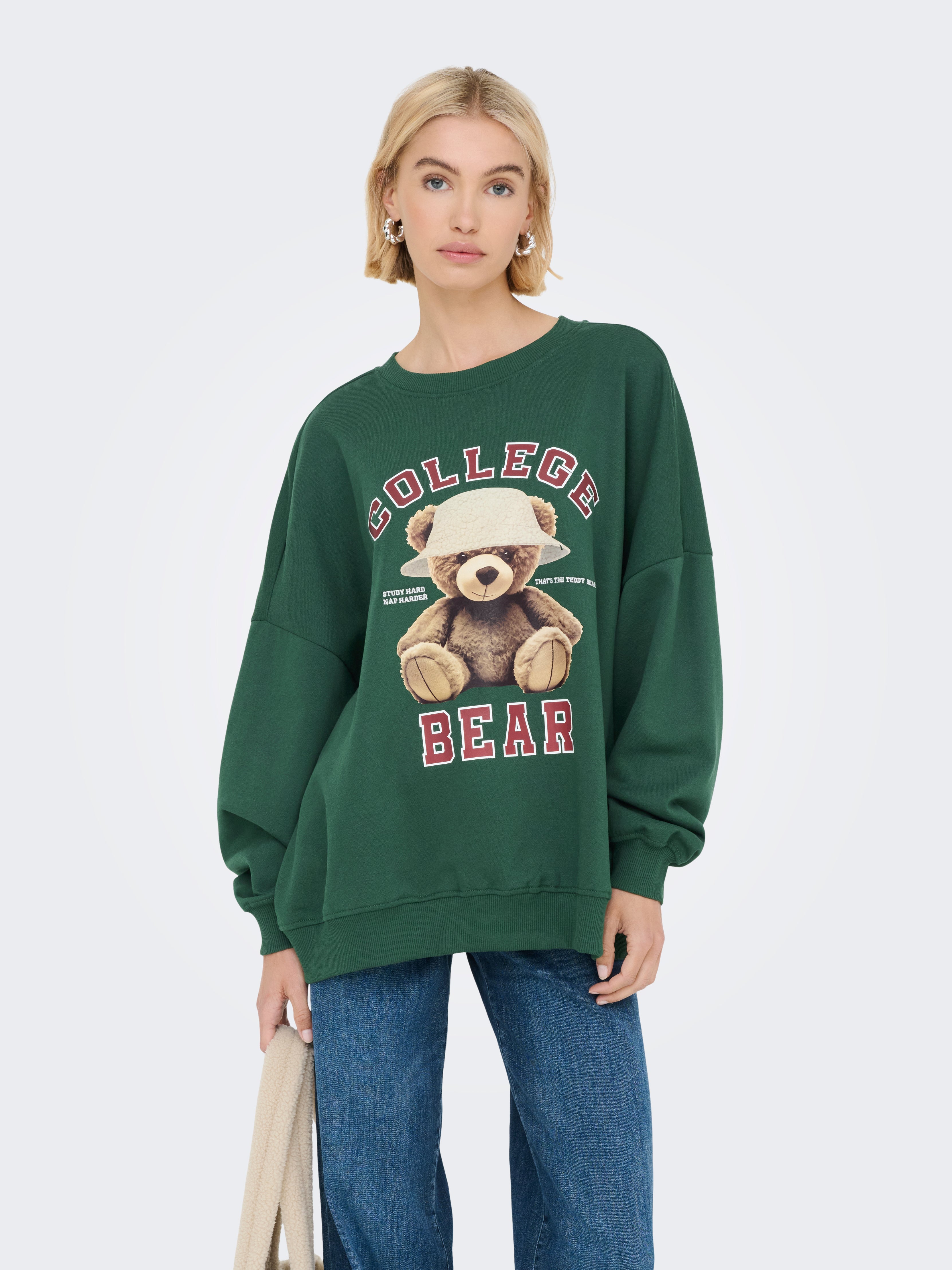 Only Damen Sweatshirts Pineneedle/Coll