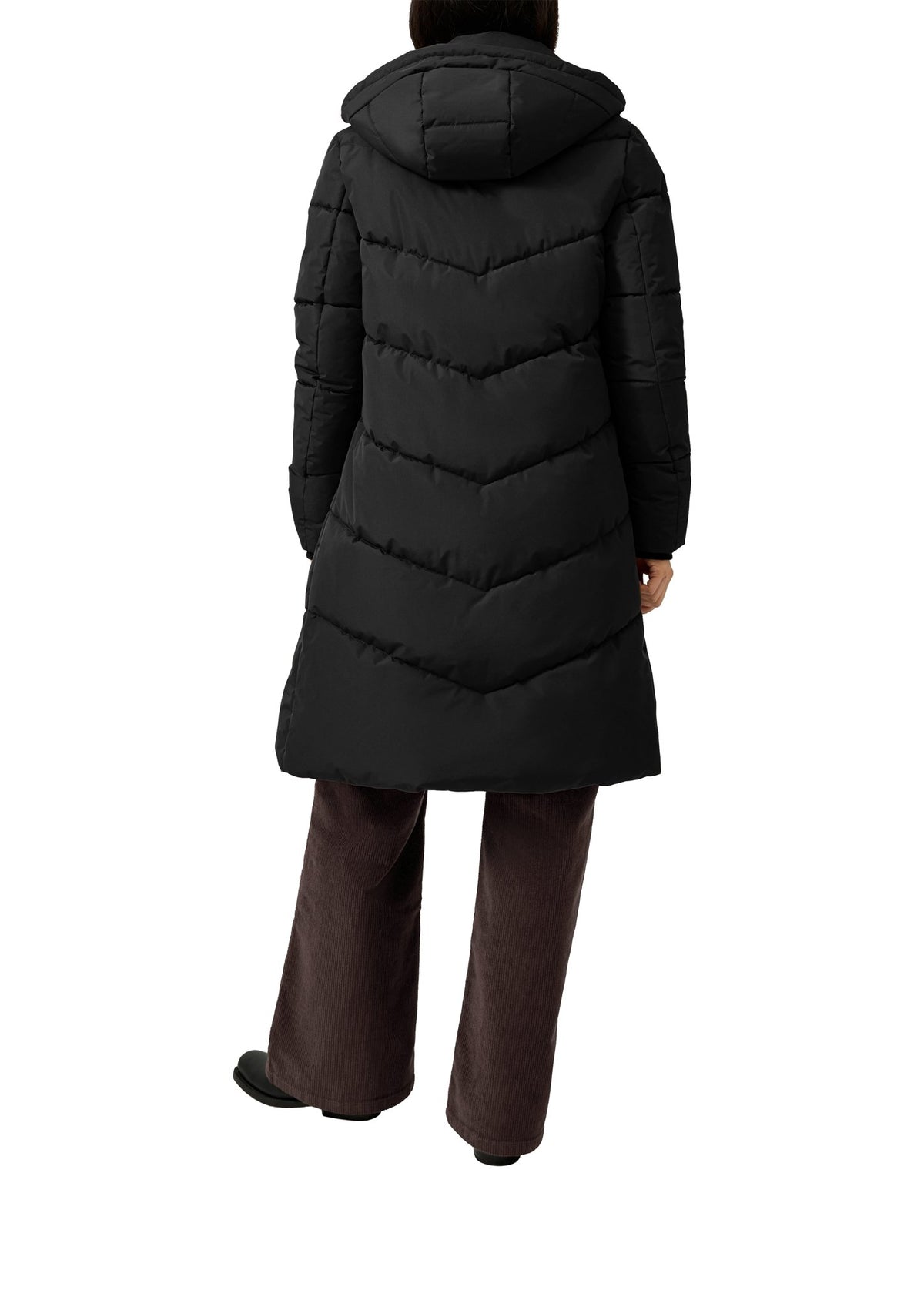 QS by S.Oliver Damen Mantel  Grey/Black