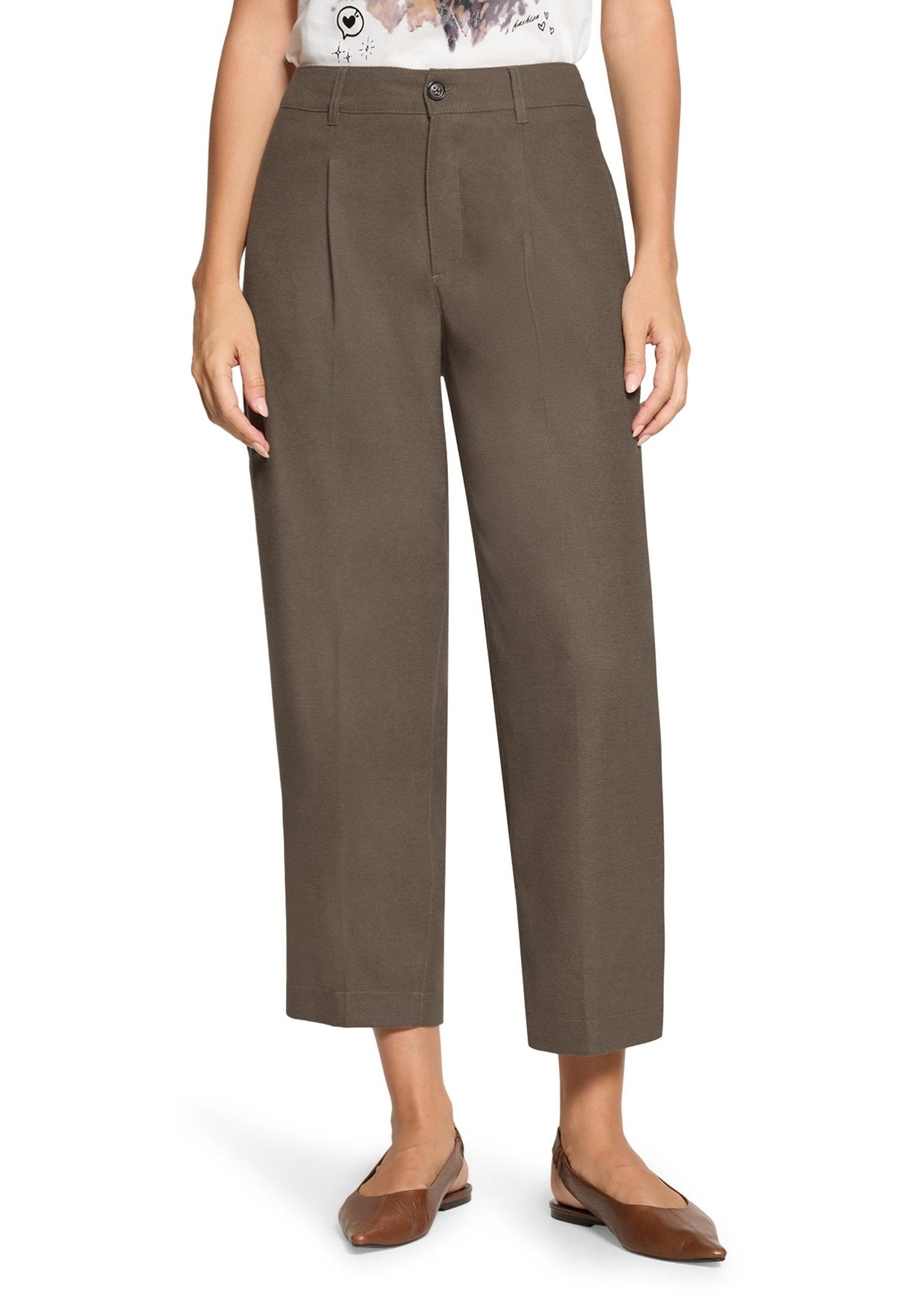 Cartoon Damen Hosen Smoky Taupe