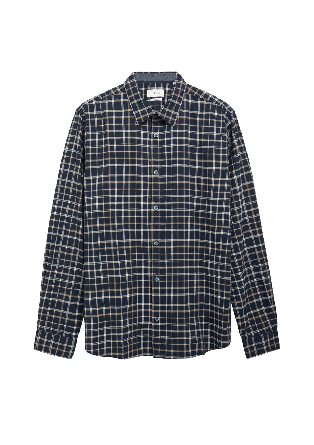S. Oliver red Herren Hemden lang N Blue