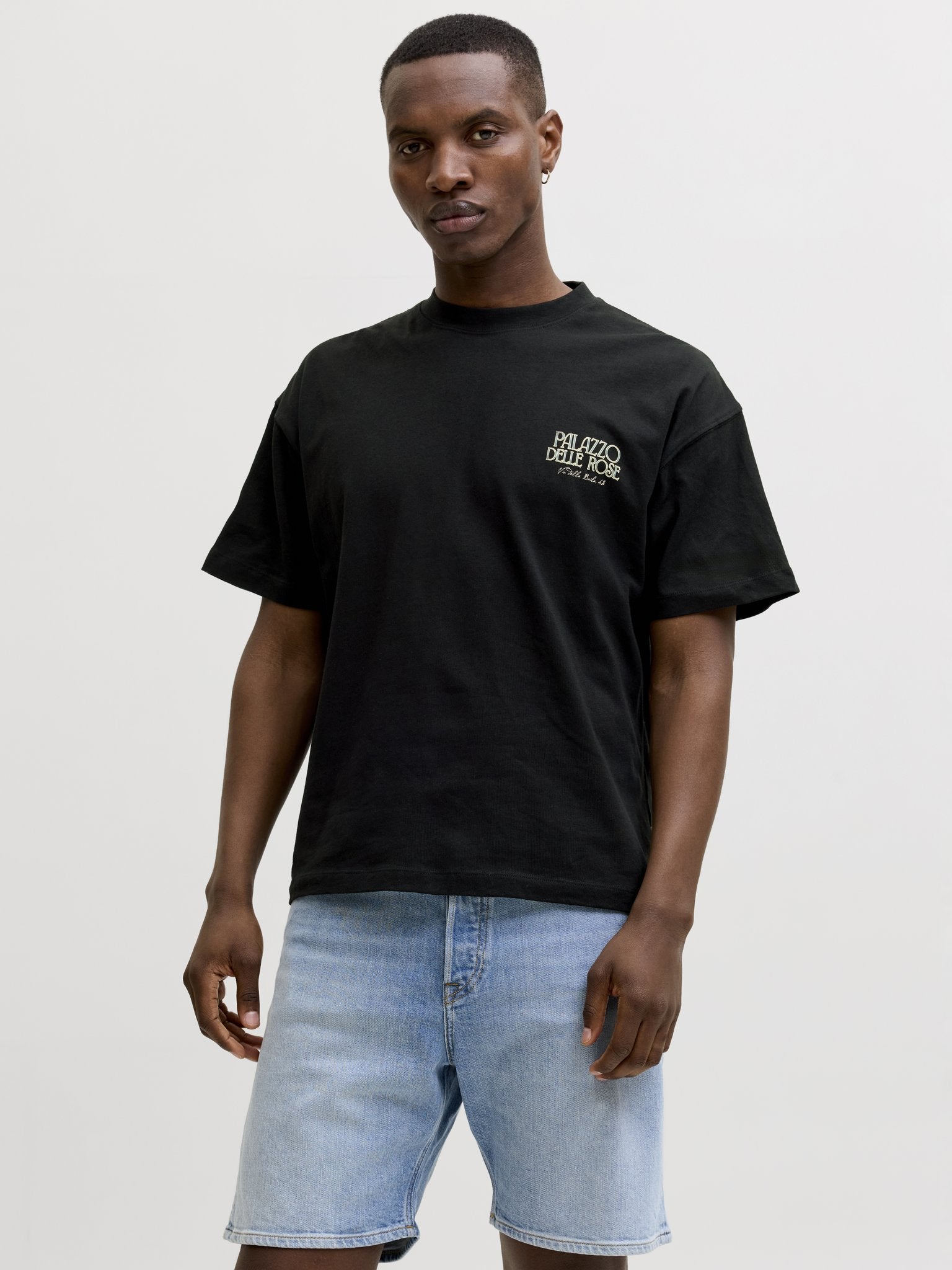 Jack & Jones Herren T-Shirts kurz Black