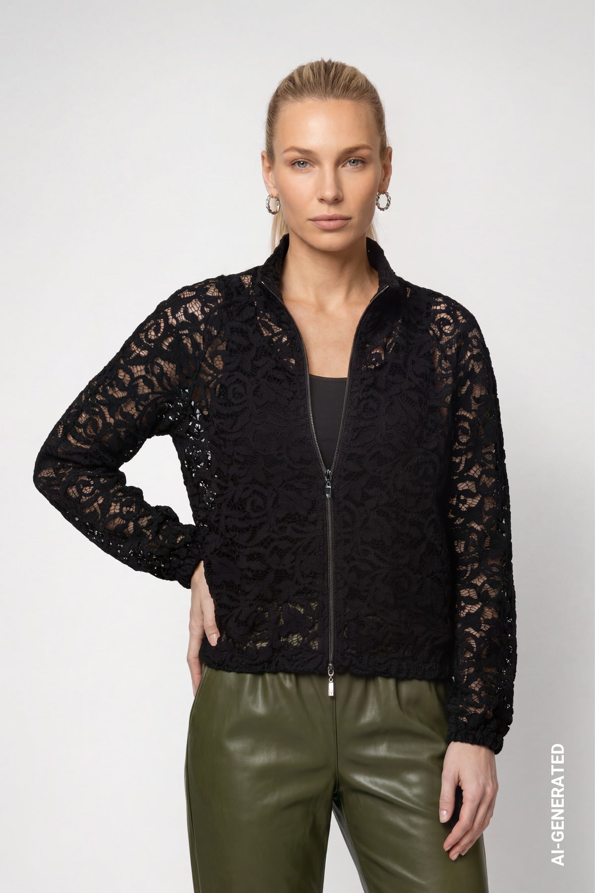 Monari Damen Strickjacken Schwarz