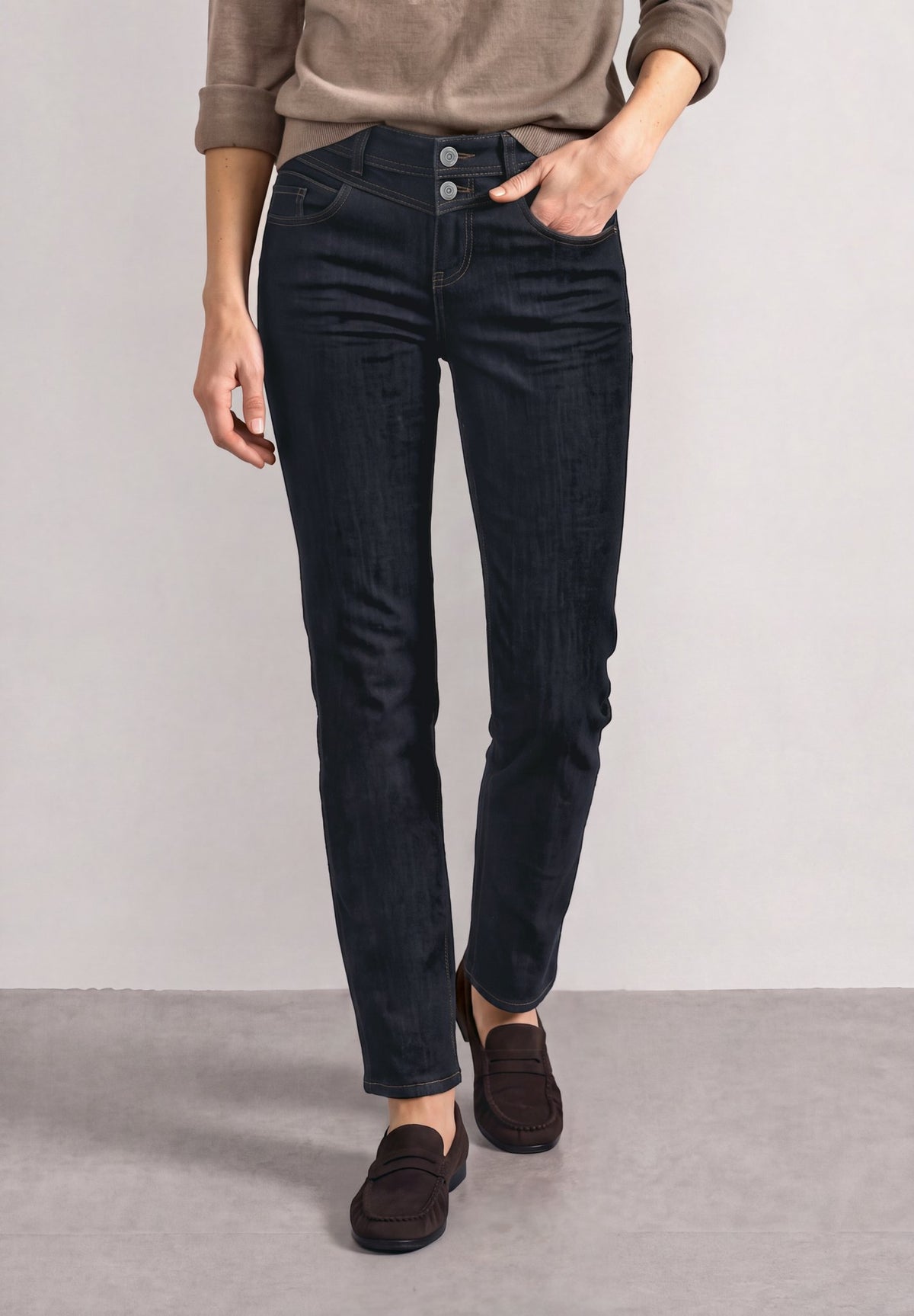 Street One Damen Hosen  Deep Rins
